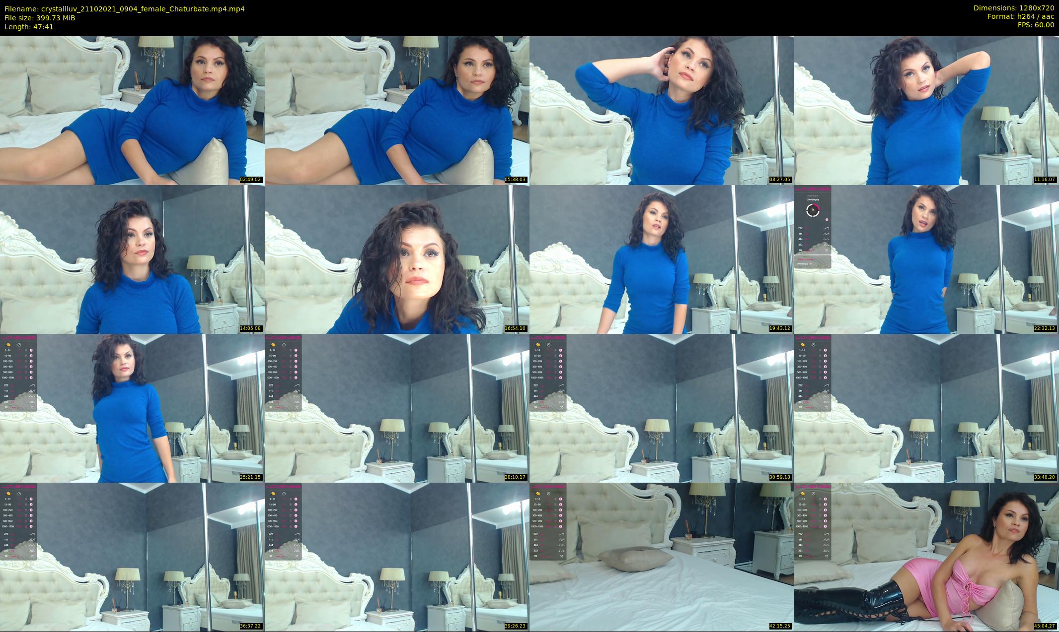 crystallluv — 48 minute Chaturbate female cam show recording, 720p, Oct 21, 2021