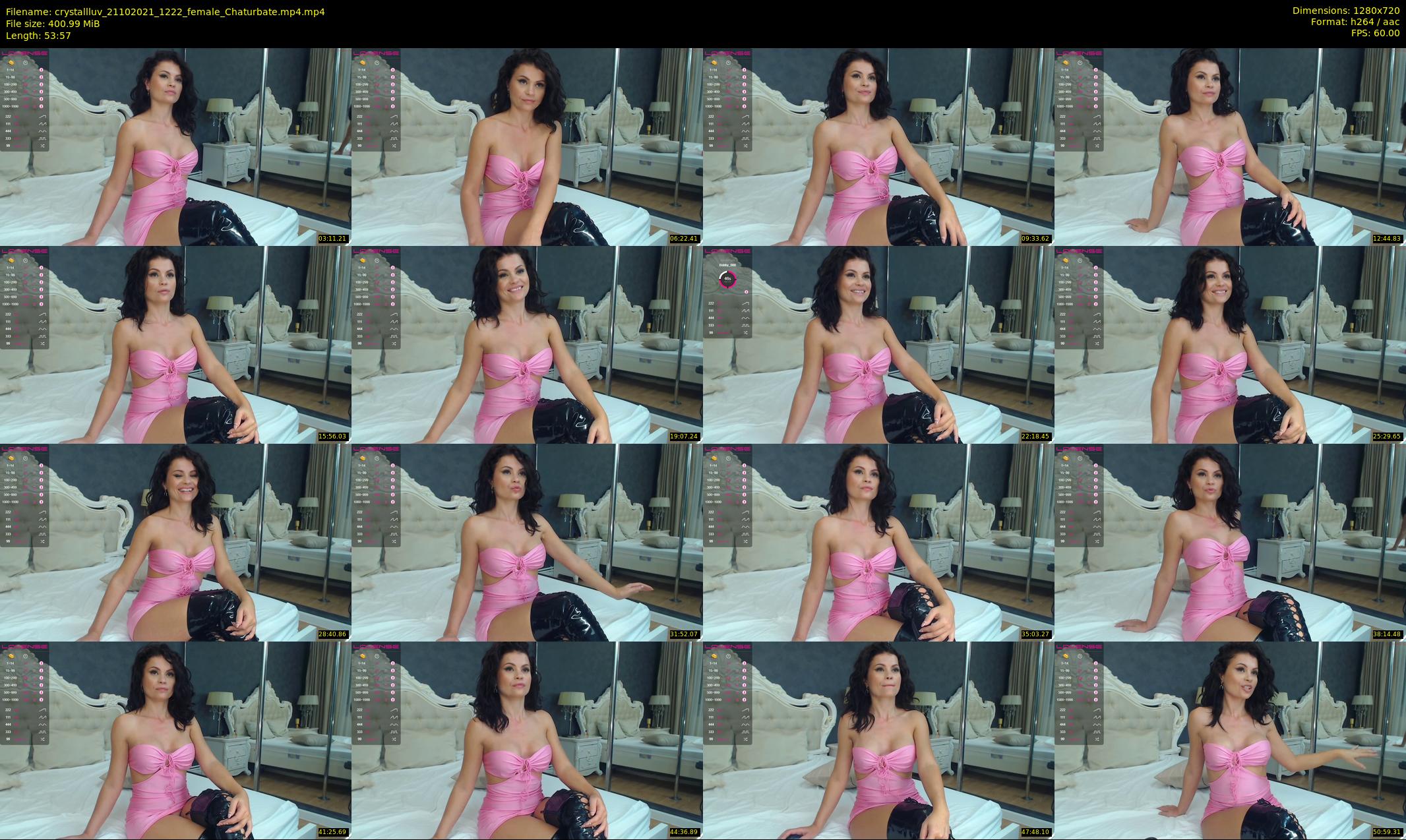crystallluv — 54 minute Chaturbate female cam show recording, 720p, Oct 21, 2021