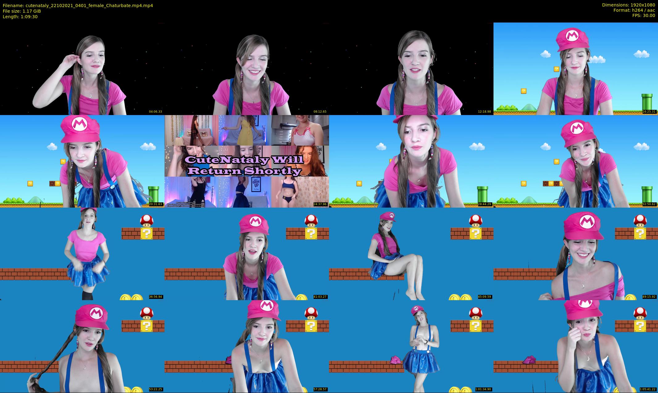 cutenataly — 70 minute Chaturbate female cam show recording, 1080p, Oct 22, 2021
