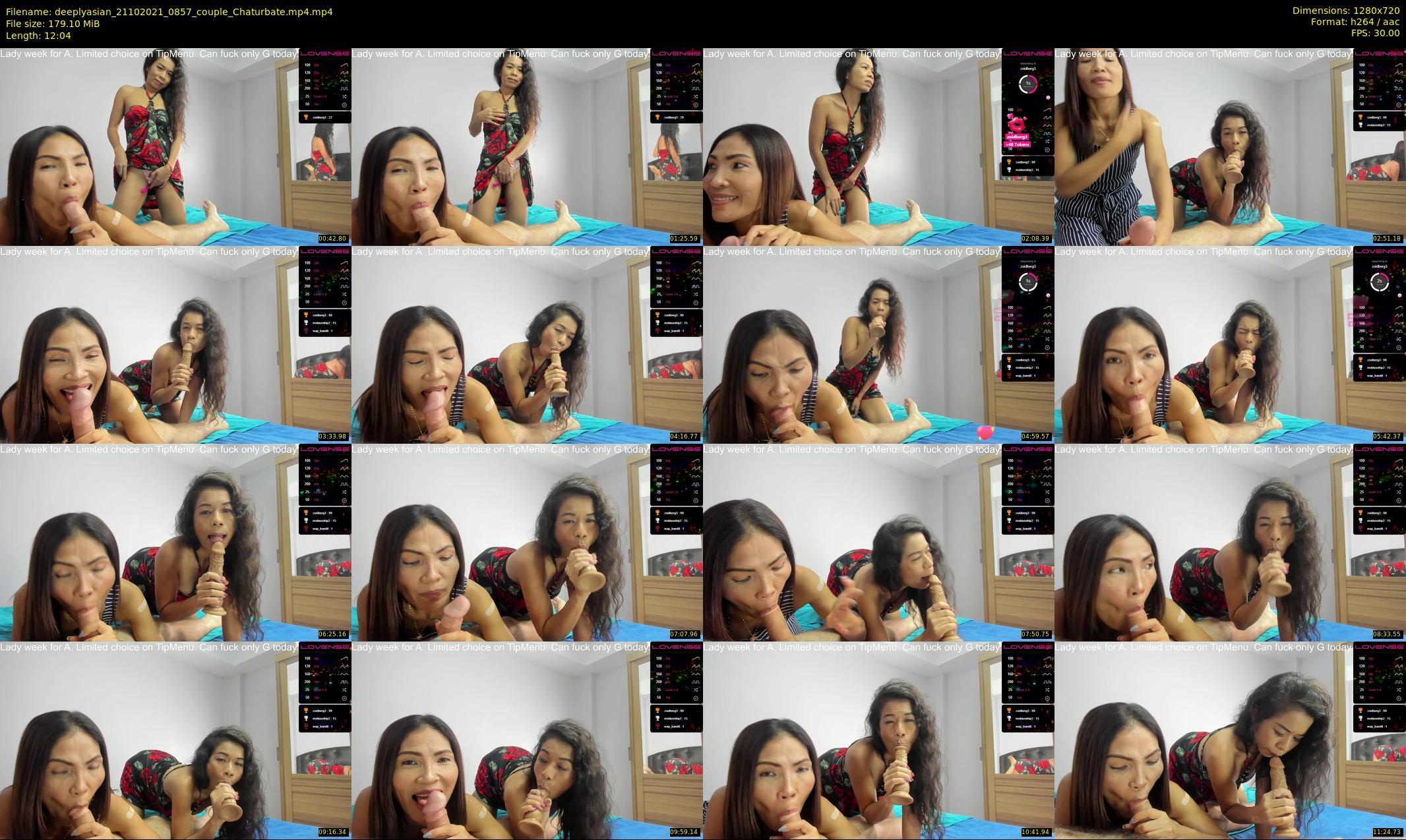 deeplyasian — 13 minute Chaturbate couple cam show recording, 720p, Oct 21, 2021