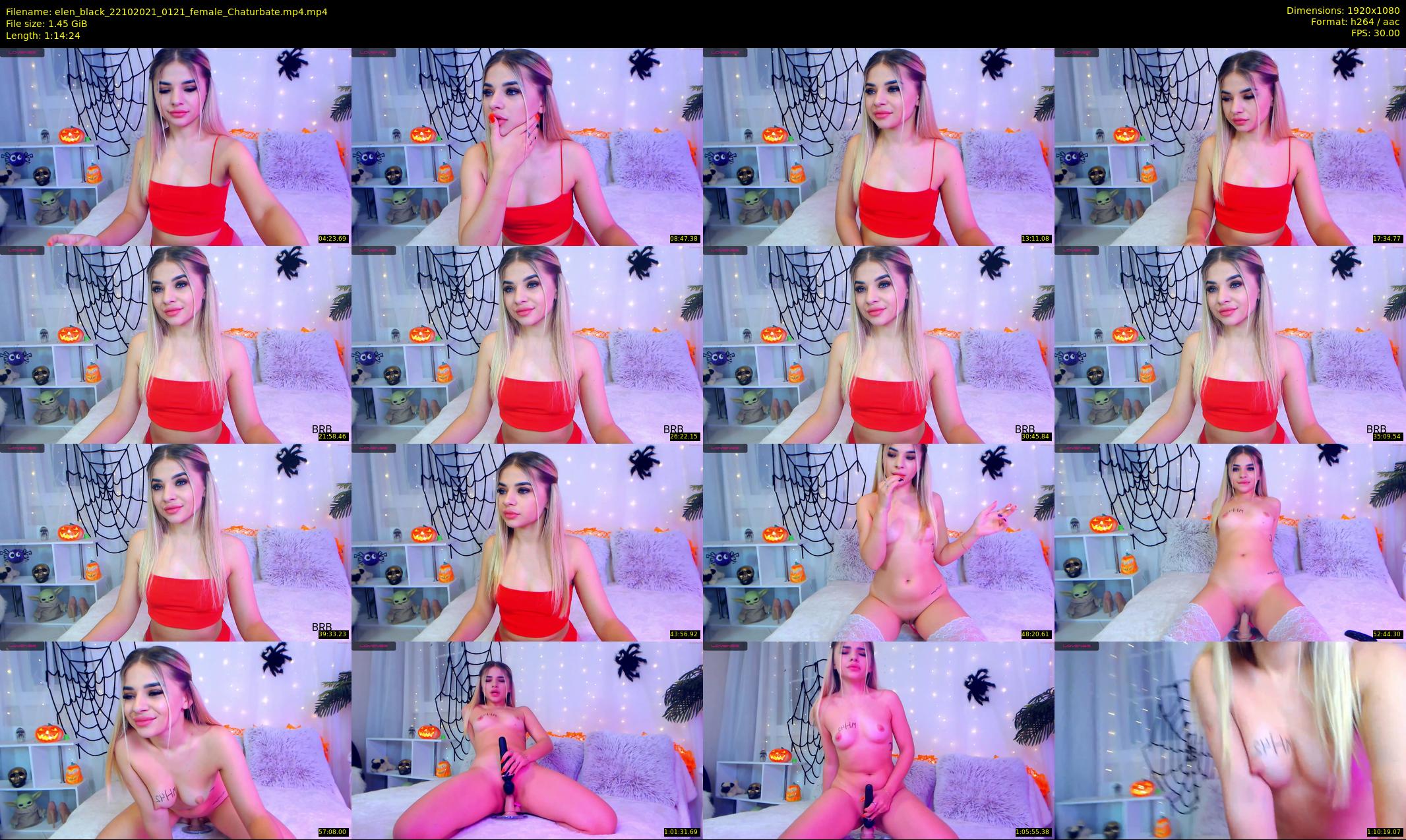 elen_black — 75 minute Chaturbate female cam show recording, 1080p, Oct 22, 2021