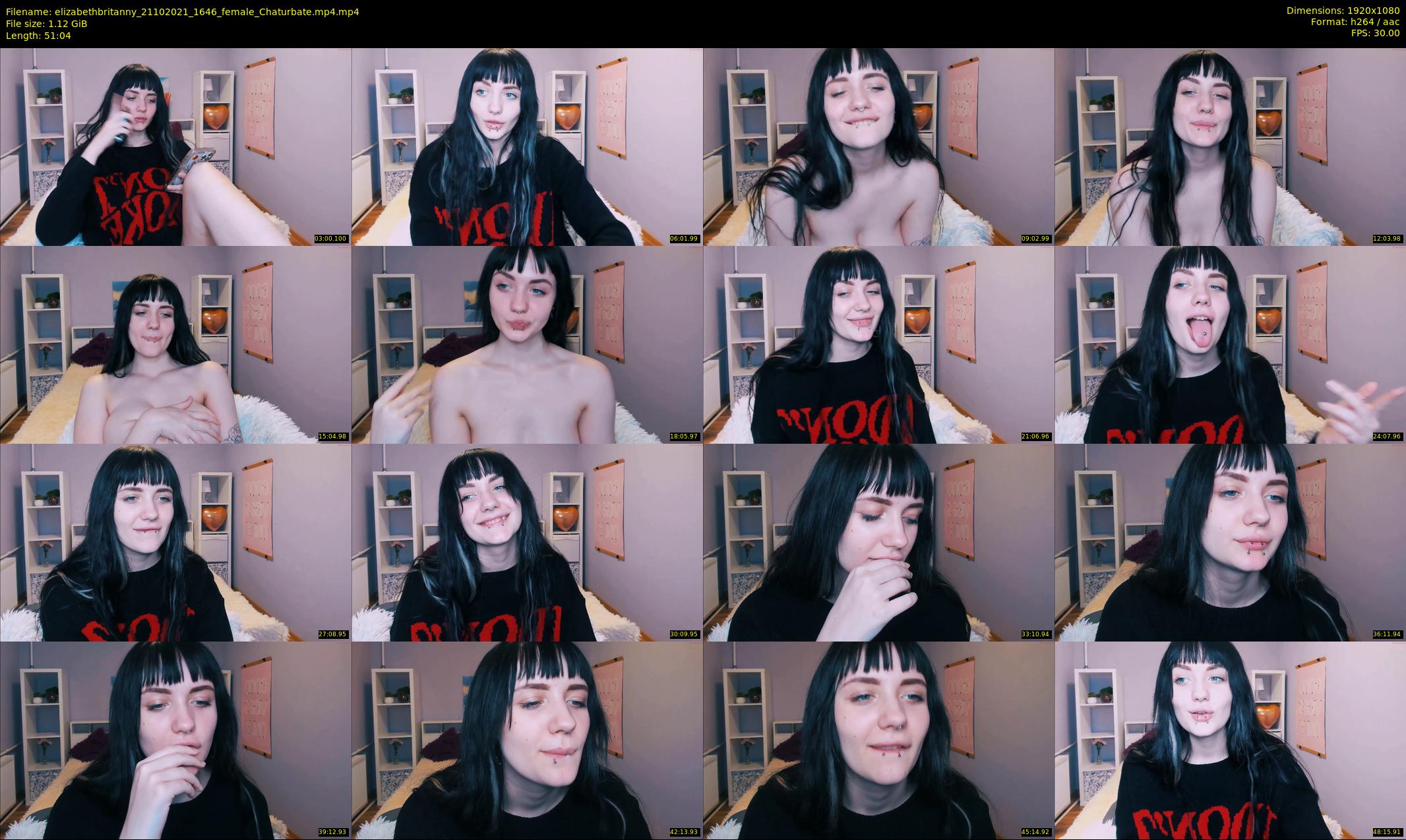 elizabethbritanny — 52 minute Chaturbate female cam show recording, 1080p, Oct 21, 2021