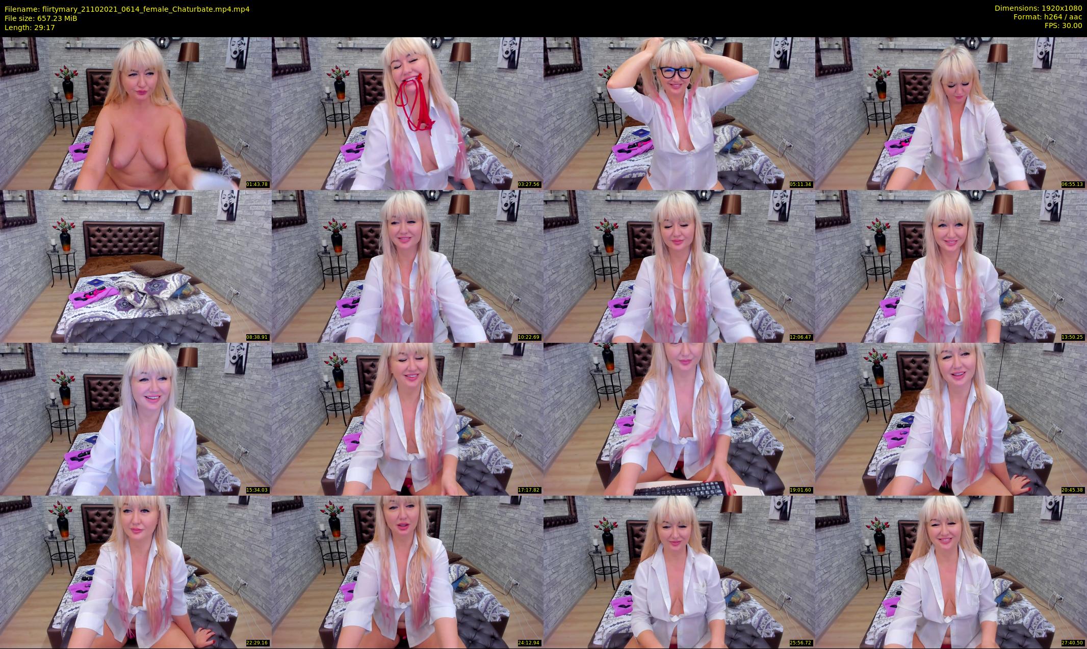 flirtymary — 30 minute Chaturbate female cam show recording, 1080p, Oct 21, 2021