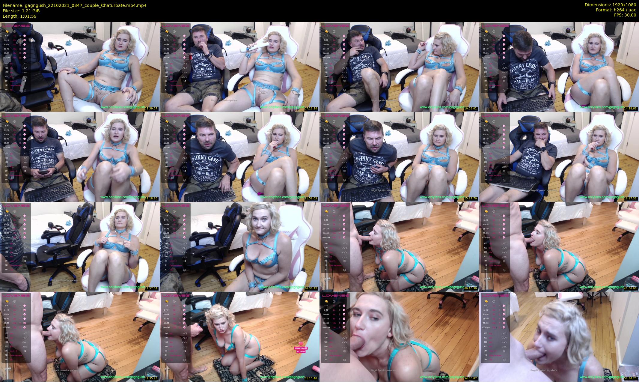 gagngush — 62 minute Chaturbate couple cam show recording, 1080p, Oct 22, 2021