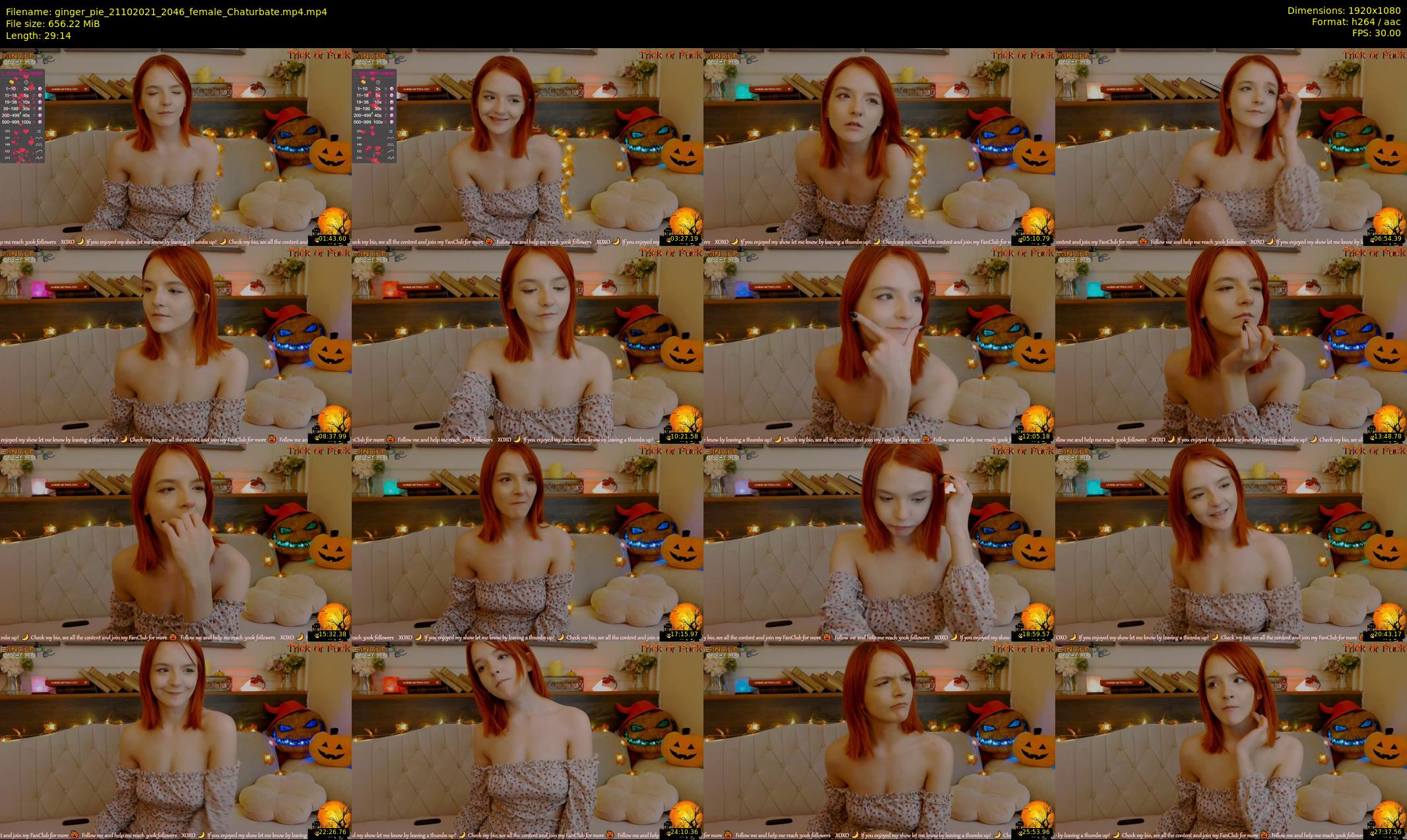 ginger_pie — 30 minute Chaturbate female cam show recording, 1080p, Oct 21, 2021
