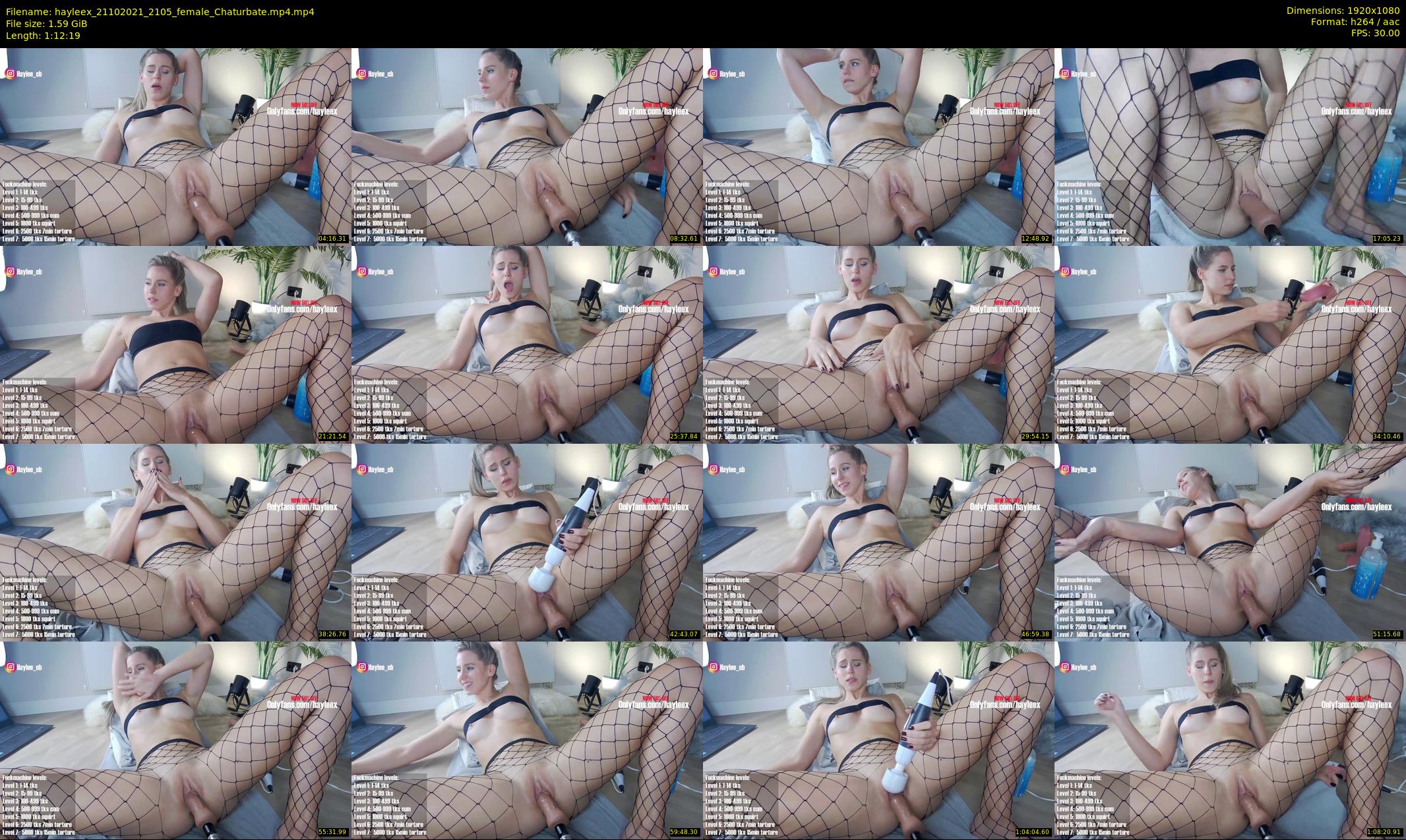 hayleex — 73 minute Chaturbate female cam show recording, 1080p, Oct 21, 2021