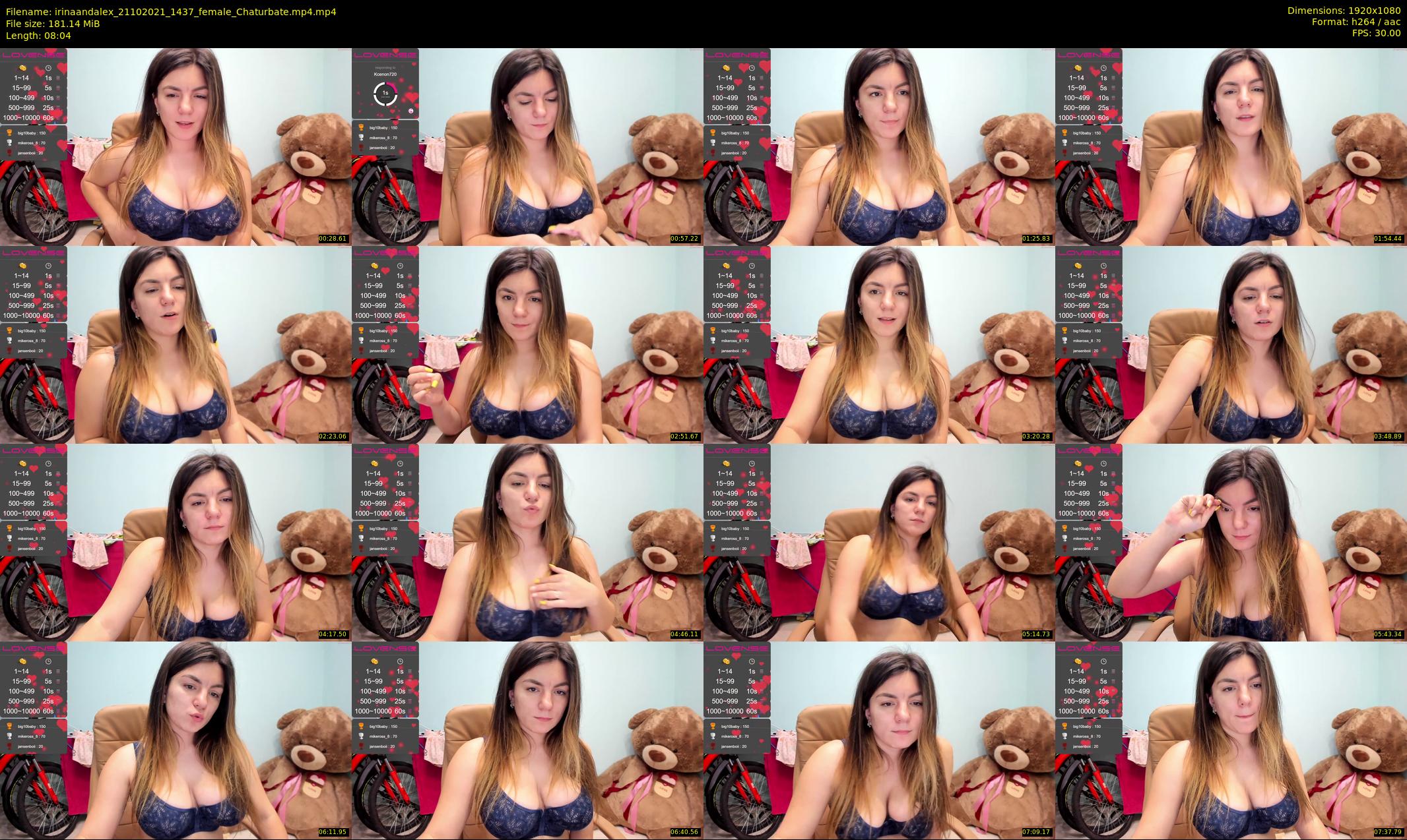 irinaandalex — 9 minute Chaturbate couple cam show recording, 1080p, Oct 21, 2021