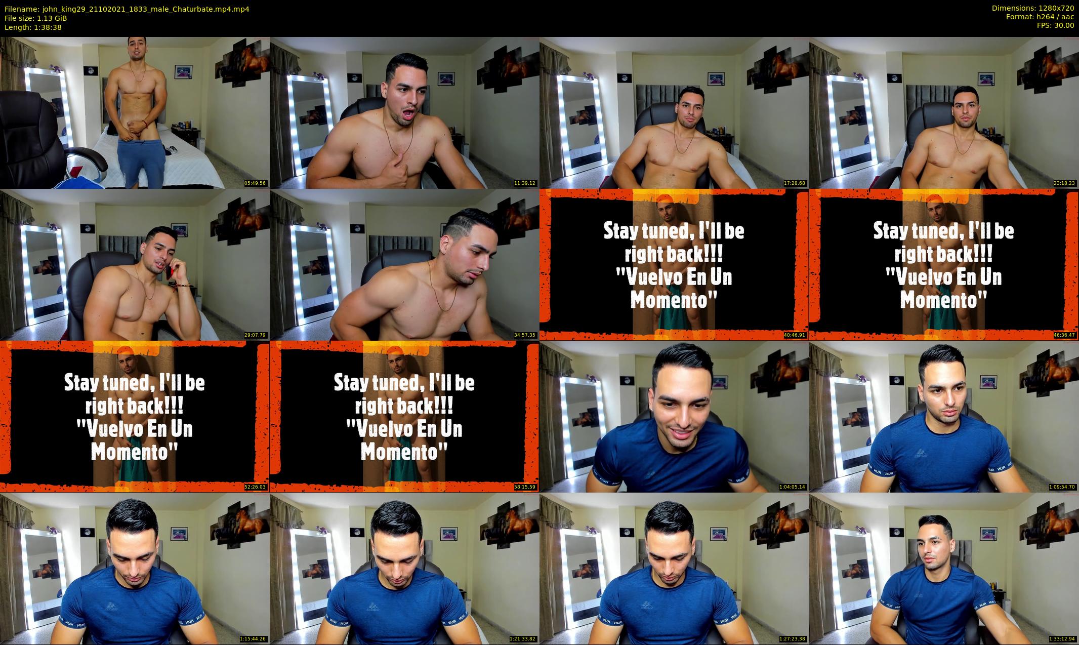 john_king29 — 99 minute Chaturbate male cam show recording, 720p, Oct 21, 2021