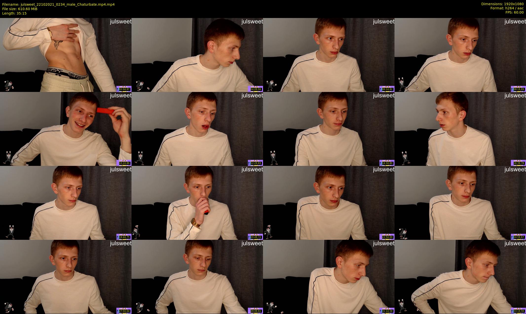 julsweet — 36 minute Chaturbate male cam show recording, 1080p, Oct 22, 2021