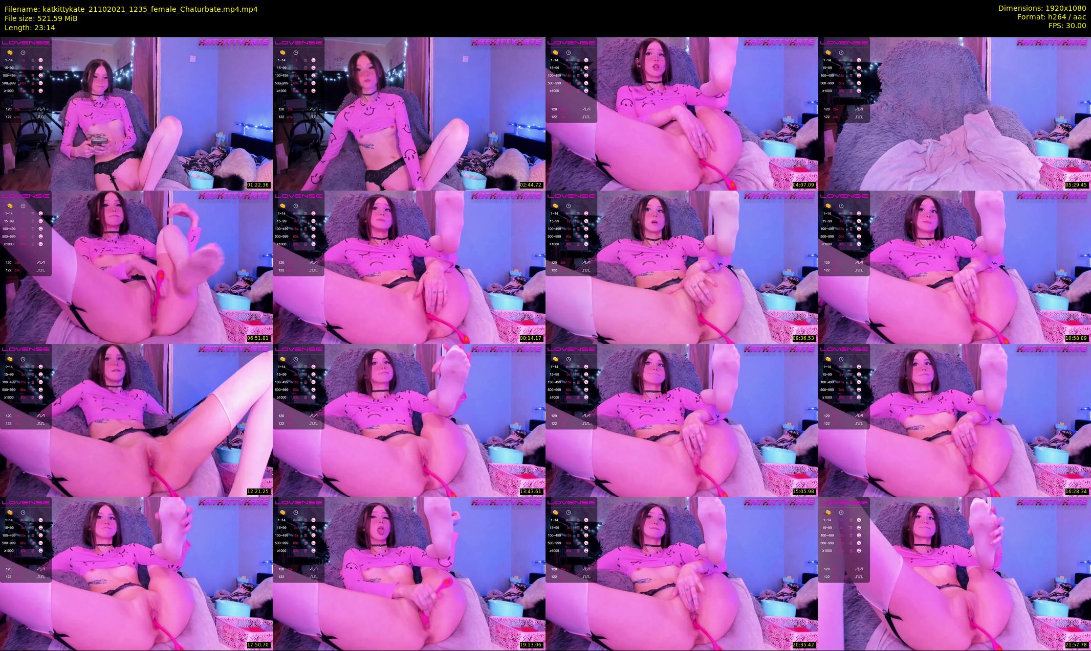 katkittykate — 24 minute Chaturbate female cam show recording, 1080p, Oct 21, 2021