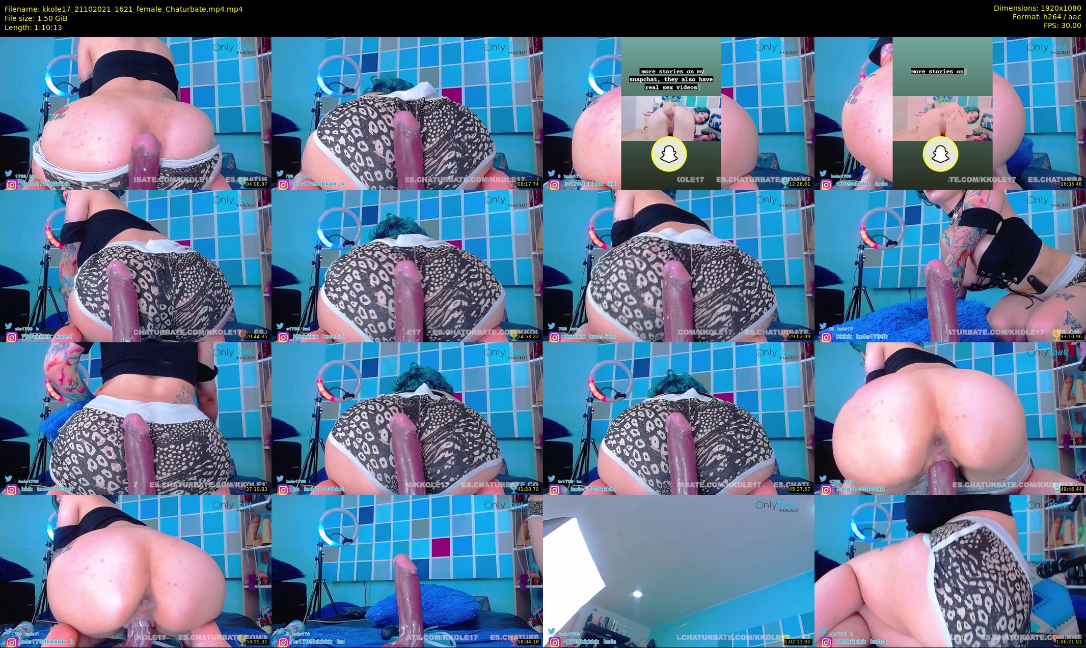 kkole17 — 71 minute Chaturbate female cam show recording, 1080p, Oct 21, 2021