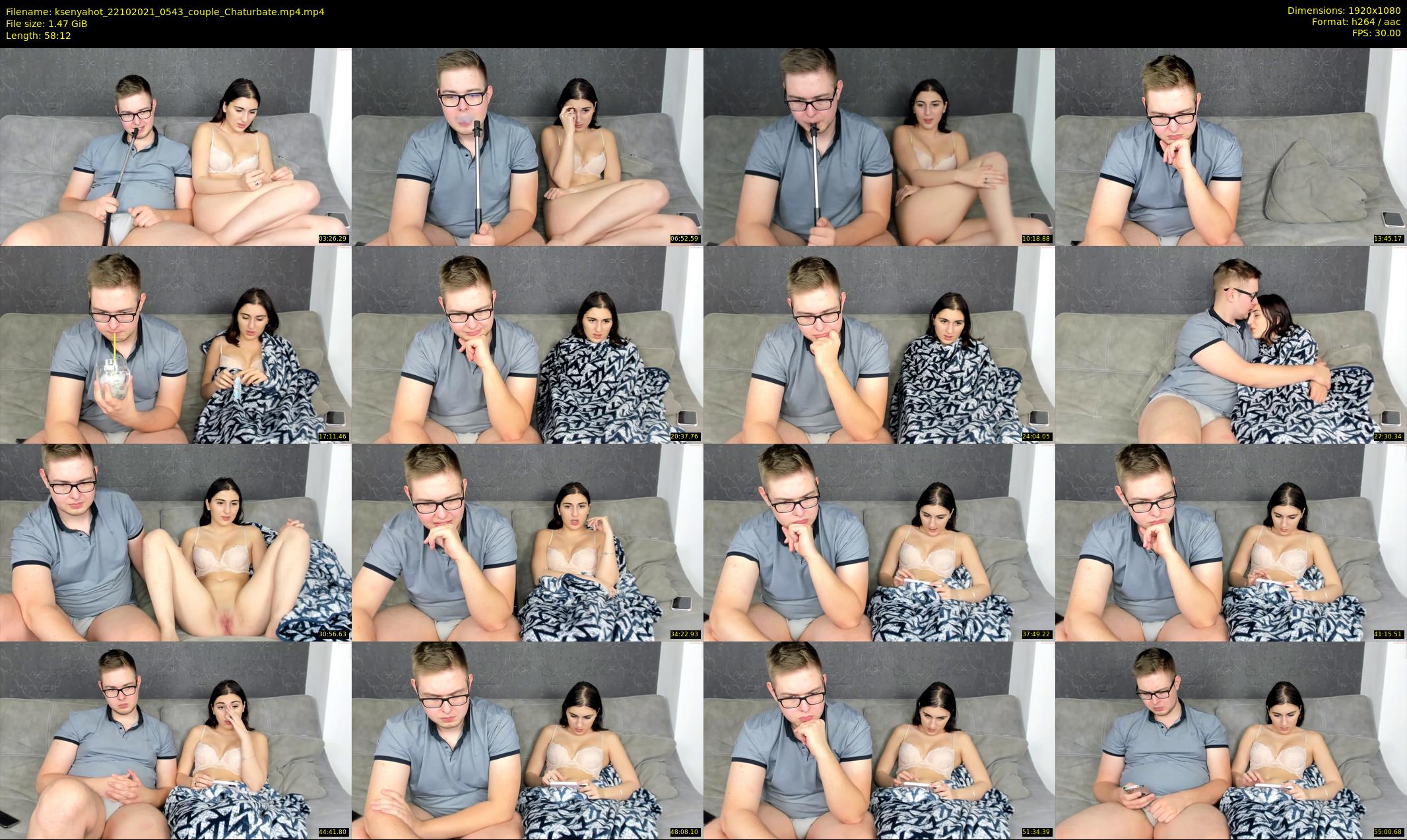 ksenyahot — 59 minute Chaturbate couple cam show recording, 1080p, Oct 22, 2021