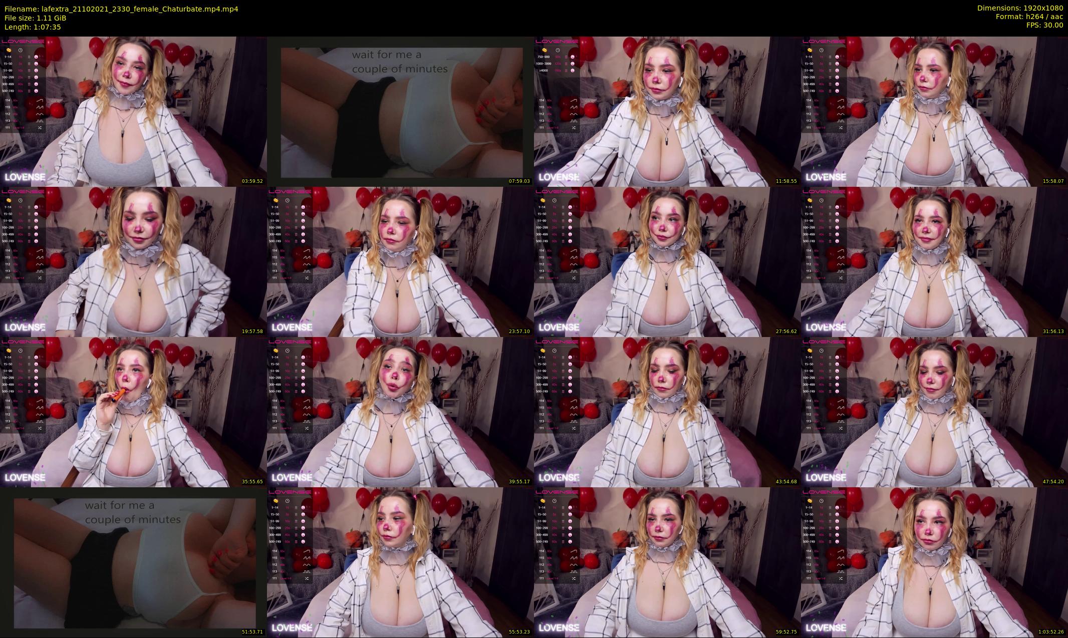 lafextra — 68 minute Chaturbate female cam show recording, 1080p, Oct 21, 2021