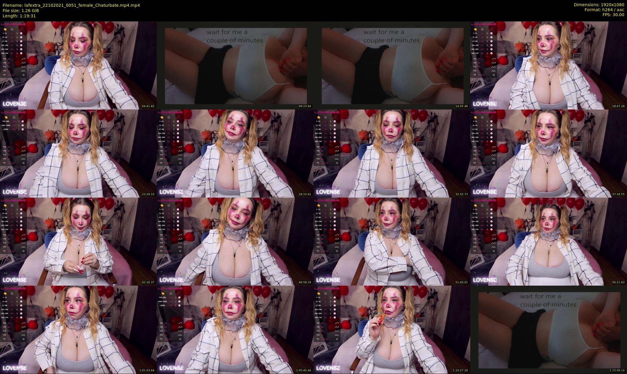 lafextra — 80 minute Chaturbate female cam show recording, 1080p, Oct 22, 2021