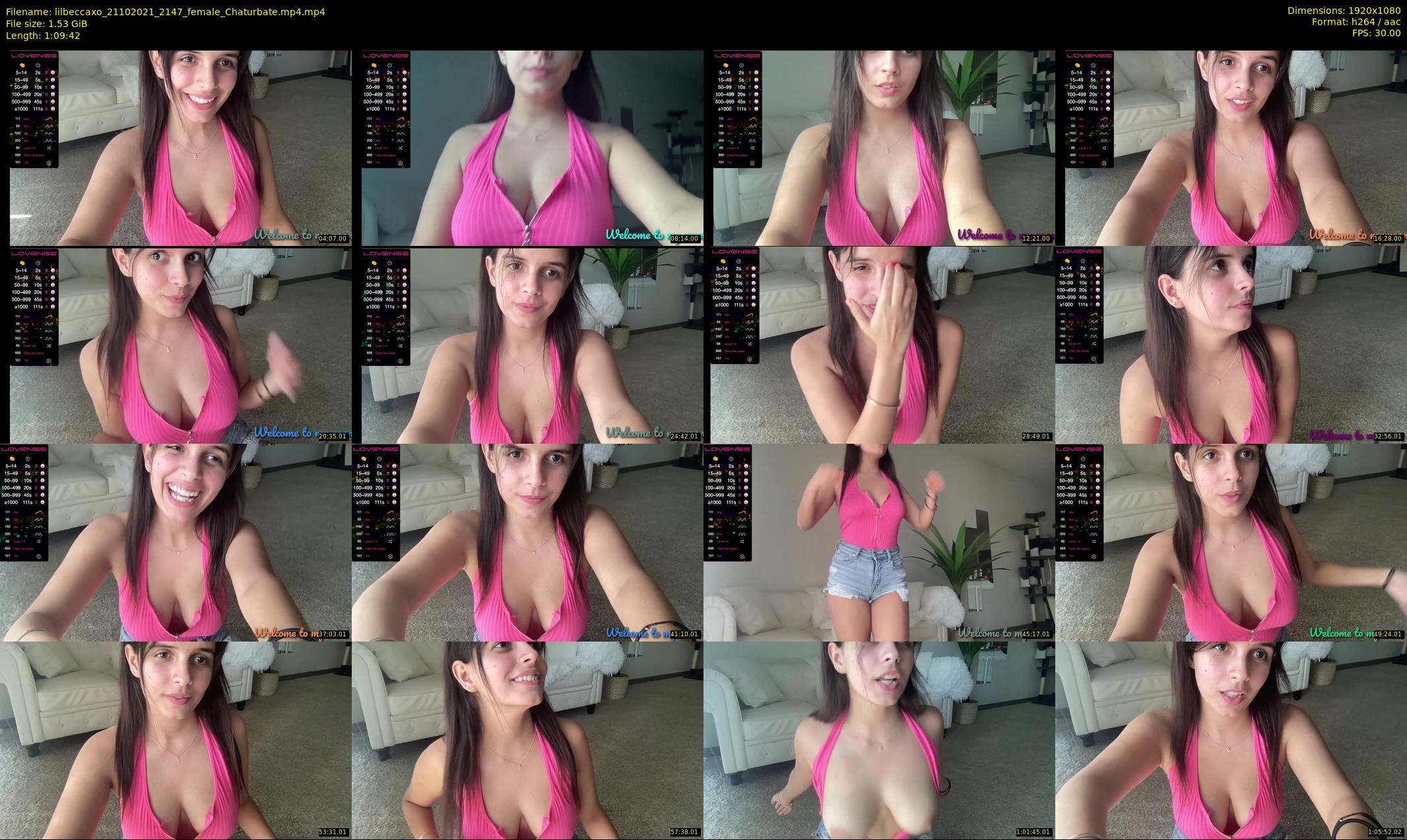 lilbeccaxo — 70 minute Chaturbate female cam show recording, 1080p, Oct 21, 2021