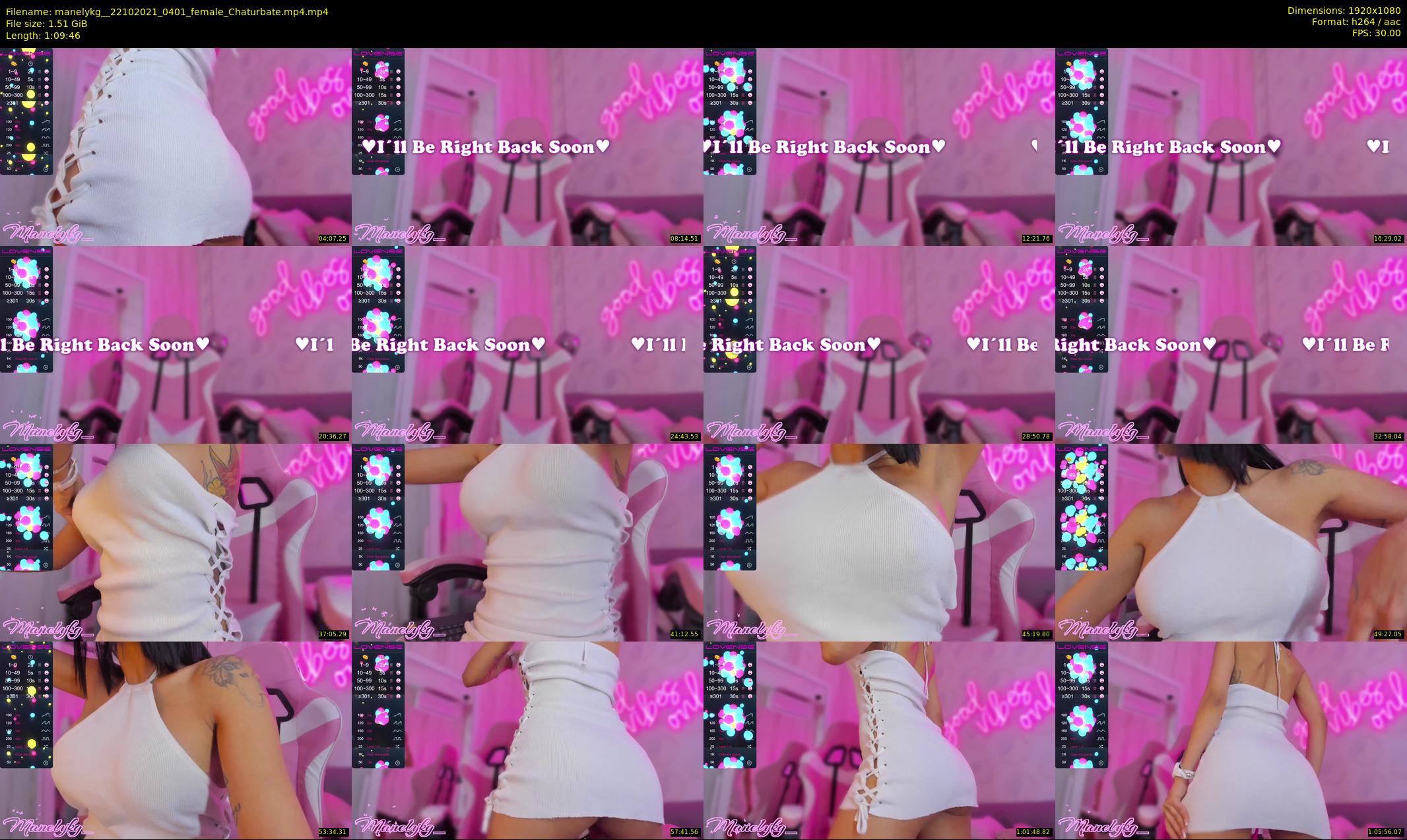 manelykg_ — 70 minute Chaturbate female cam show recording, 1080p, Oct 22, 2021