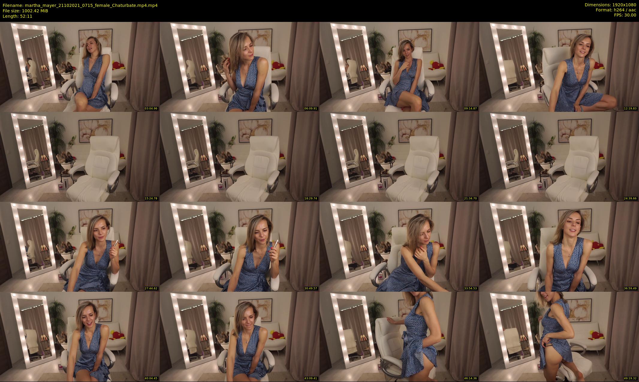 martha_mayer — 53 minute Chaturbate female cam show recording, 1080p, Oct 21, 2021