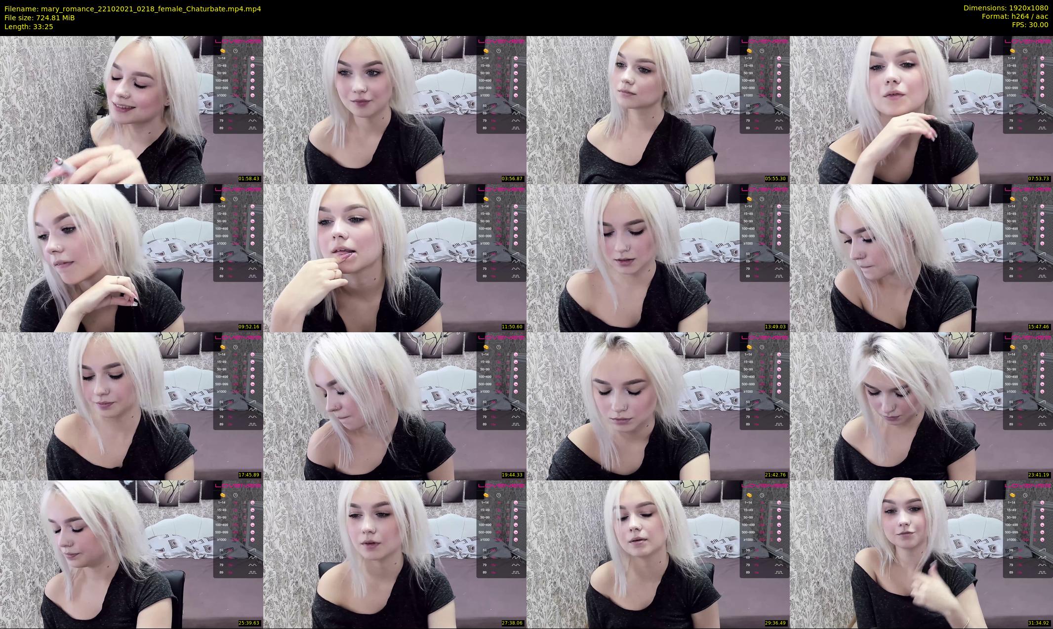 mary_romance — 34 minute Chaturbate female cam show recording, 1080p, Oct 22, 2021