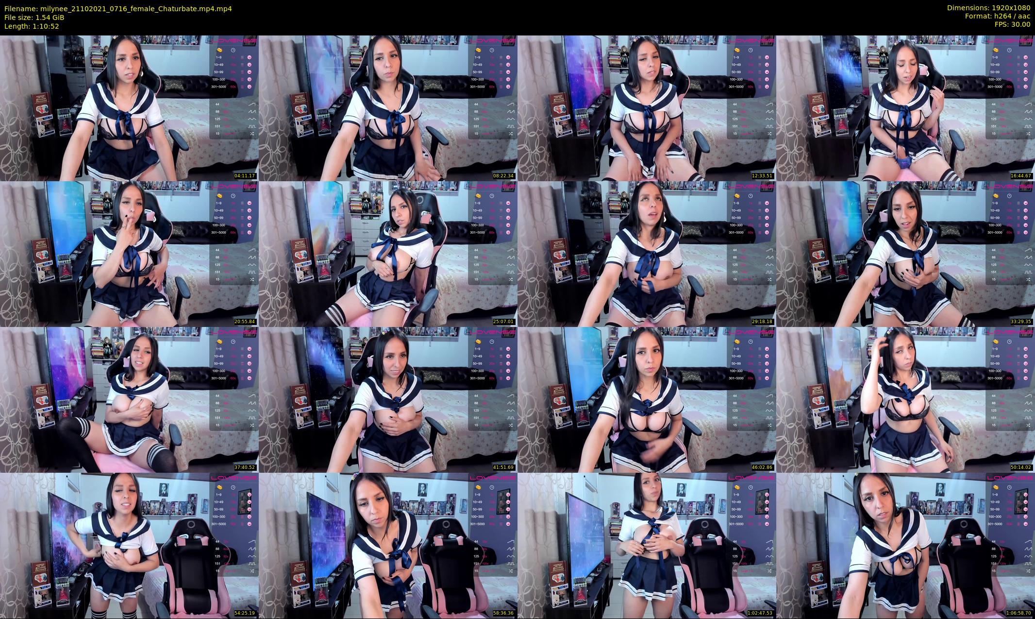 milynee — 71 minute Chaturbate female cam show recording, 1080p, Oct 21, 2021