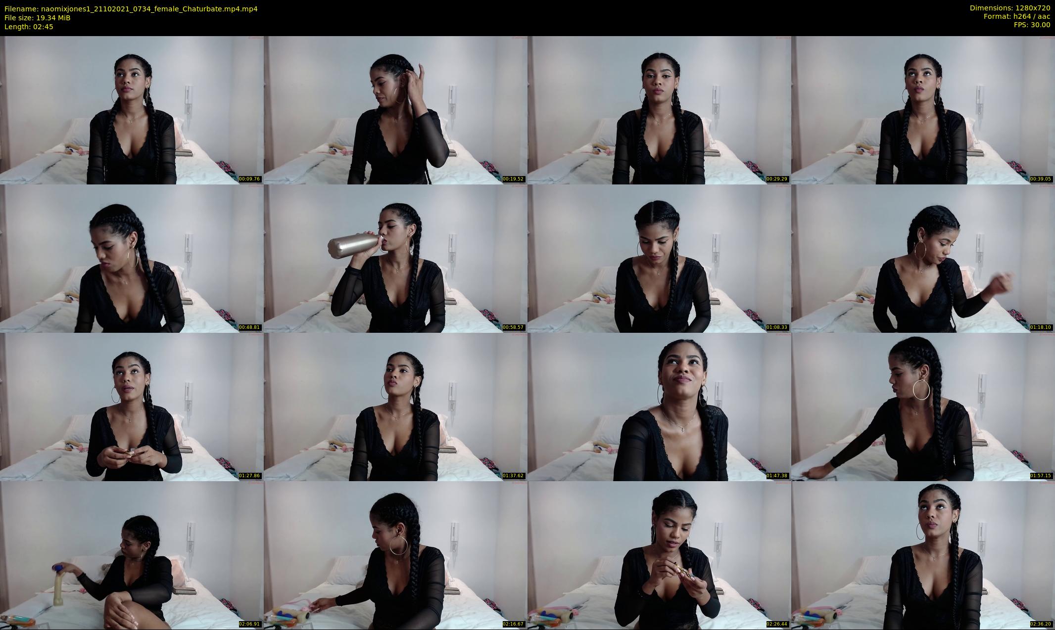 naomixjones1 — 3 minute Chaturbate female cam show recording, 720p, Oct 21, 2021