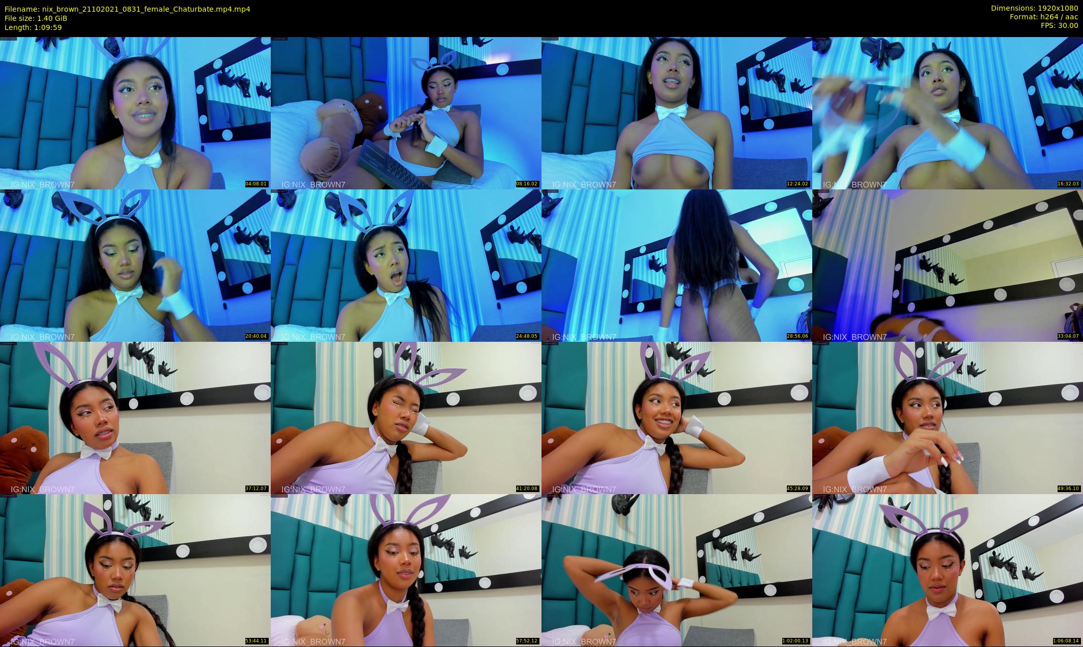 nix_brown — 70 minute Chaturbate female cam show recording, 1080p, Oct 21, 2021