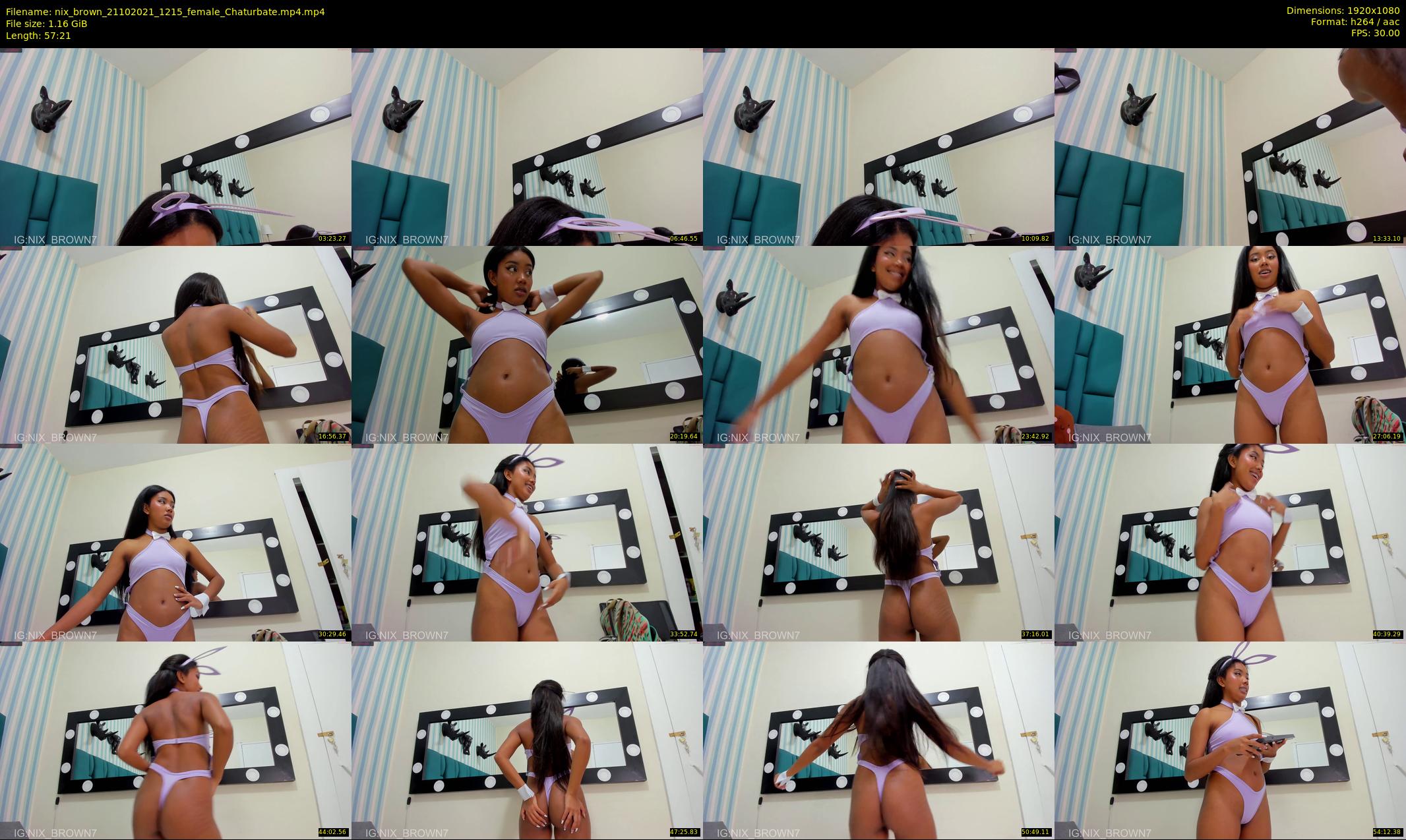 nix_brown — 58 minute Chaturbate female cam show recording, 1080p, Oct 21, 2021