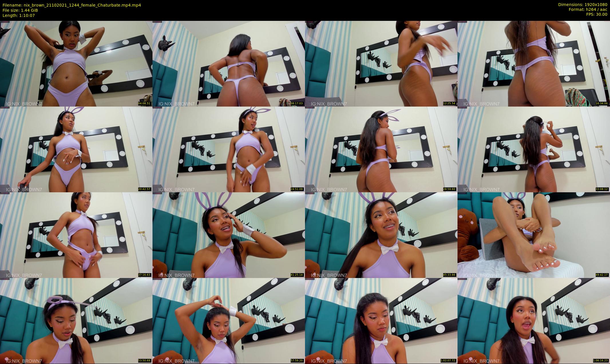 nix_brown — 71 minute Chaturbate female cam show recording, 1080p, Oct 21, 2021