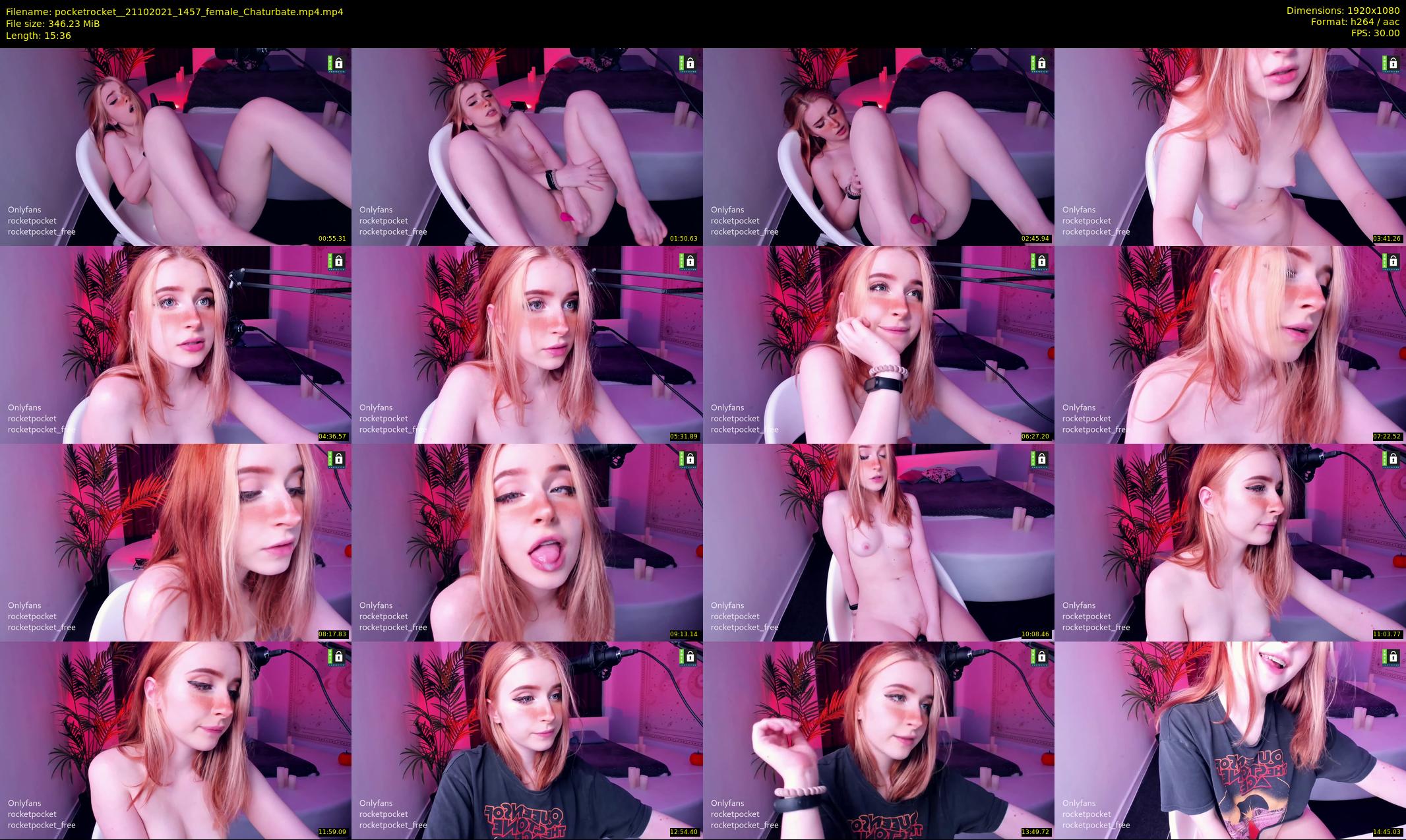 pocketrocket_ — 16 minute Chaturbate female cam show recording, 1080p, Oct 21, 2021