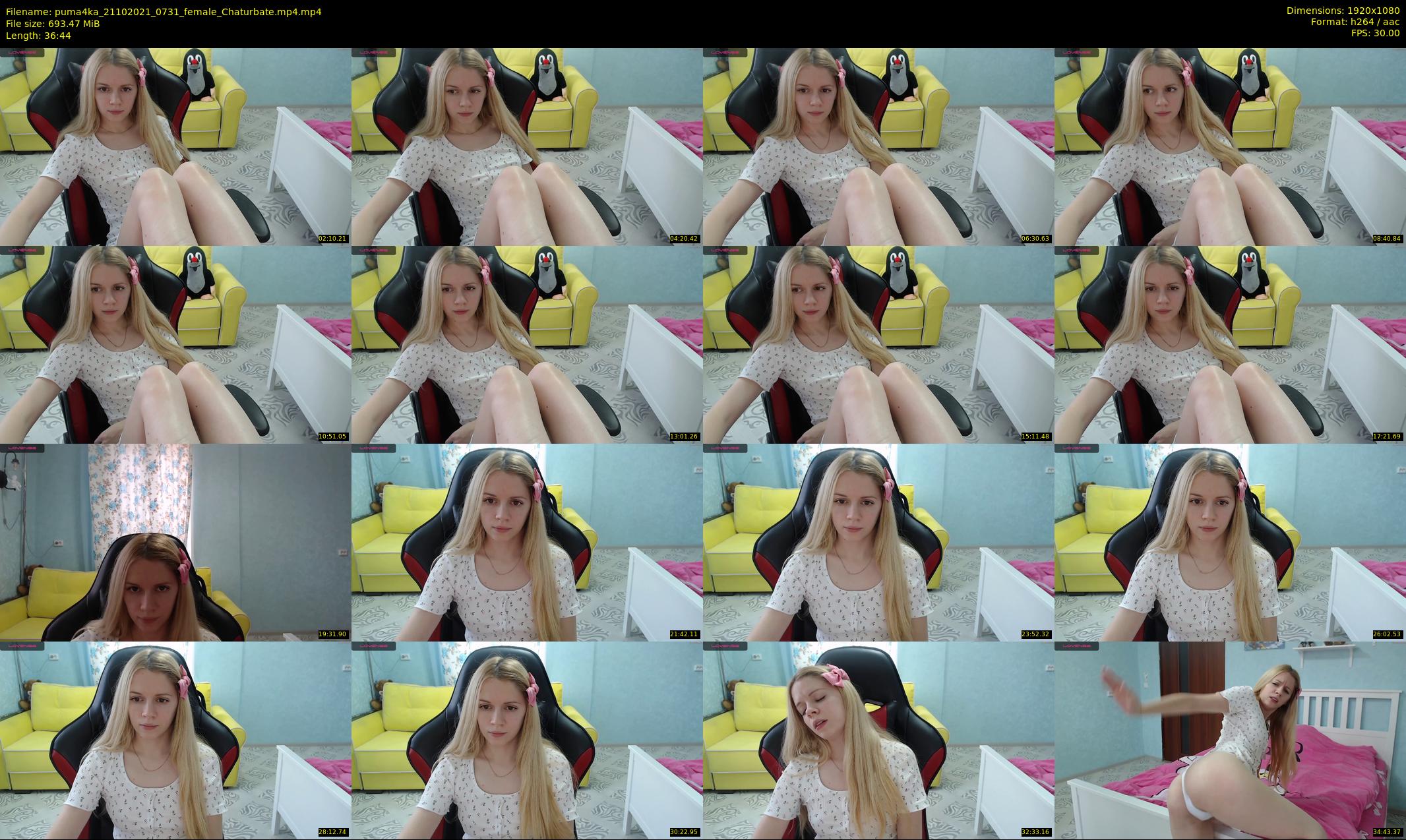 puma4ka — 37 minute Chaturbate female cam show recording, 1080p, Oct 21, 2021