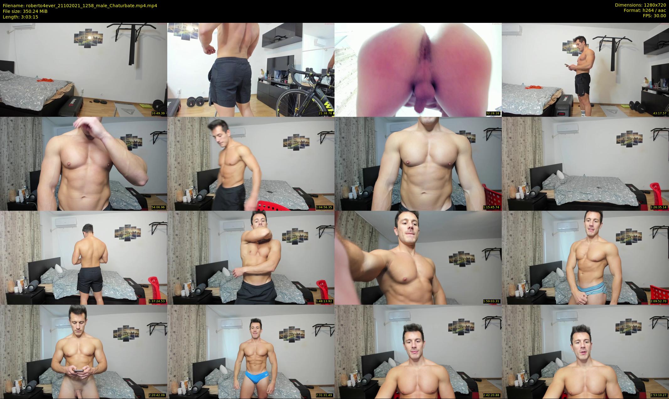 roberto4ever — 184 minute Chaturbate male cam show recording, 720p, Oct 21, 2021