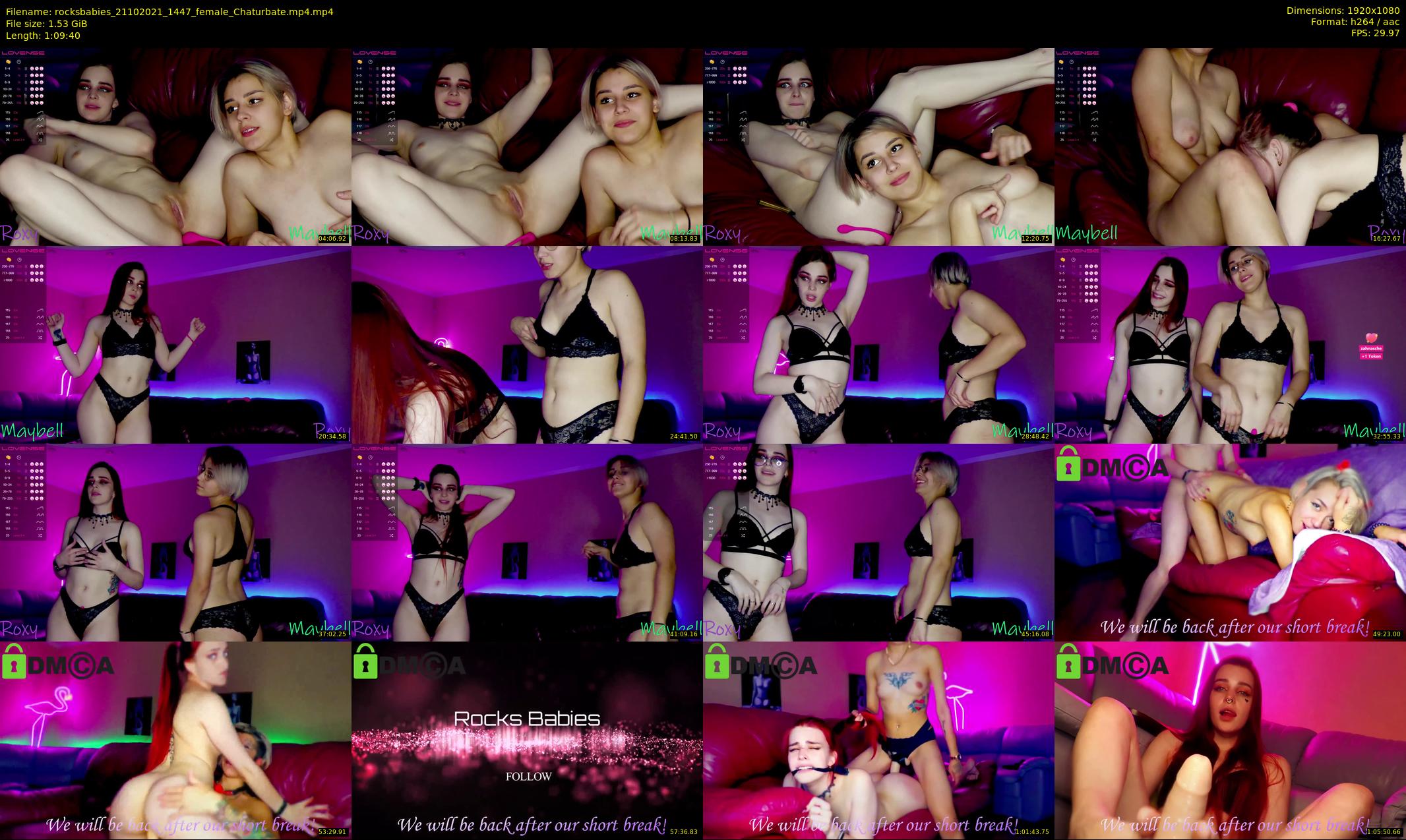 rocksbabies — 70 minute Chaturbate female cam show recording, 1080p, Oct 21, 2021