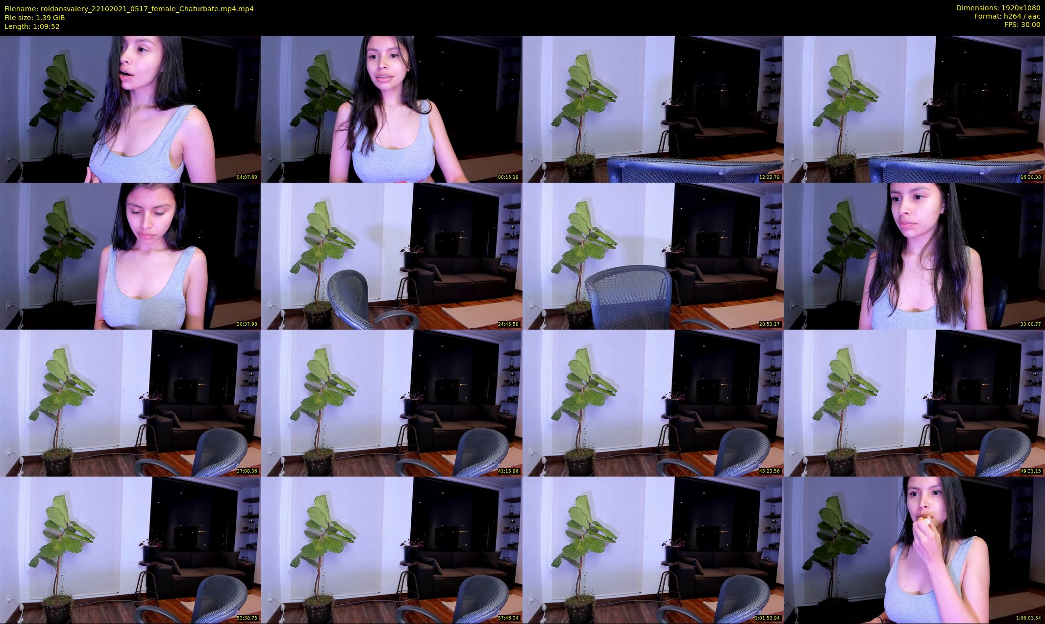 roldansvalery — 70 minute Chaturbate female cam show recording, 1080p, Oct 22, 2021