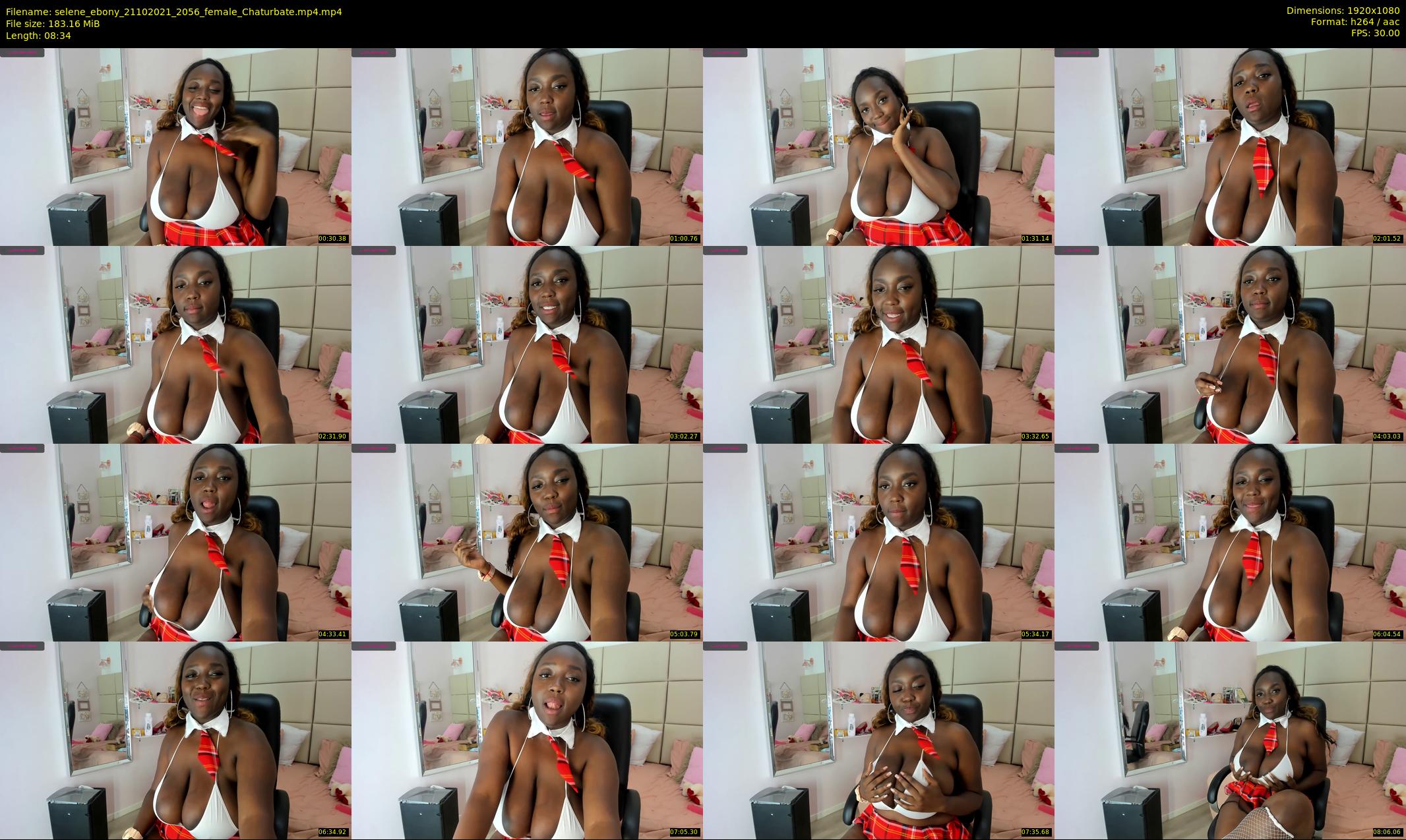 selene_ebony — 9 minute Chaturbate female cam show recording, 1080p, Oct 21, 2021