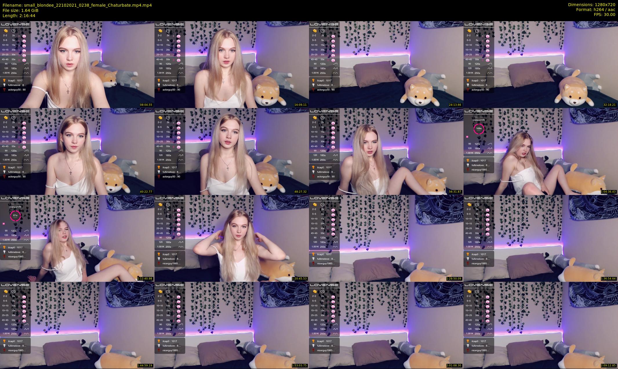 small_blondee — 137 minute Chaturbate female cam show recording, 720p, Oct 22, 2021