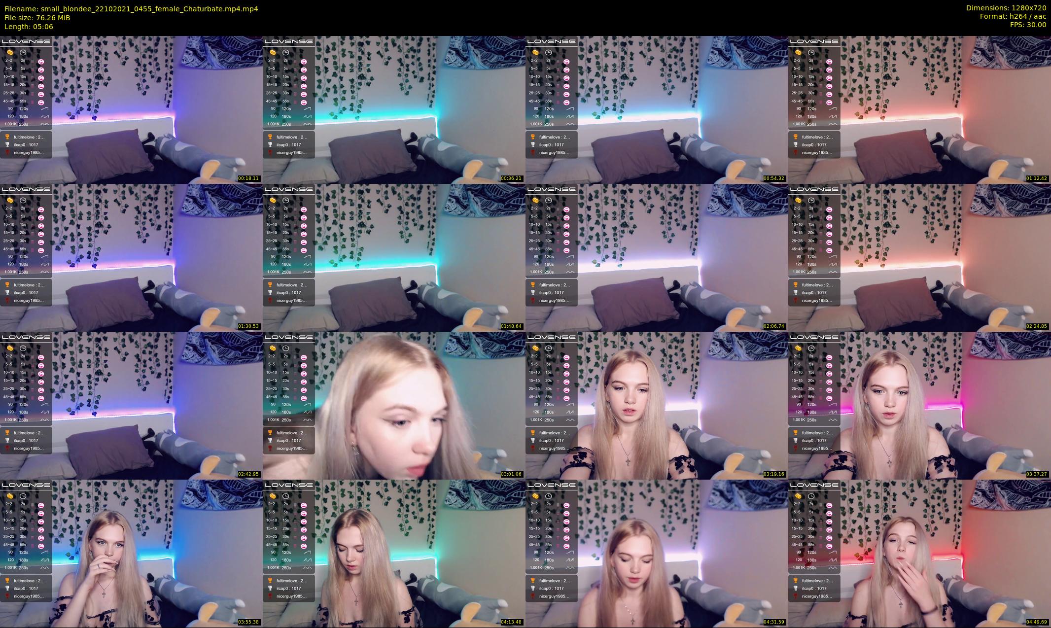 small_blondee — 6 minute Chaturbate female cam show recording, 720p, Oct 22, 2021