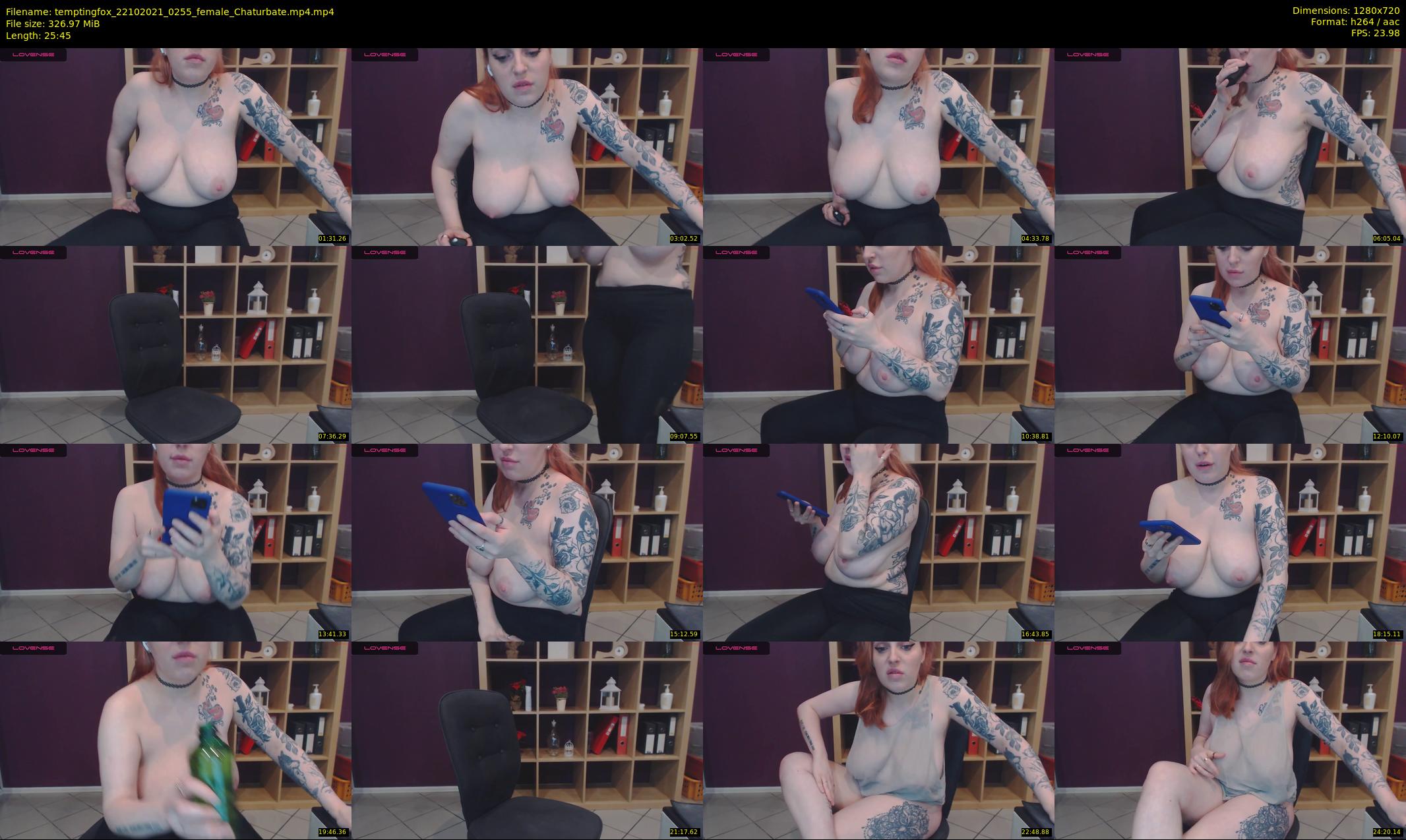temptingfox — 26 minute Chaturbate female cam show recording, 720p, Oct 22, 2021