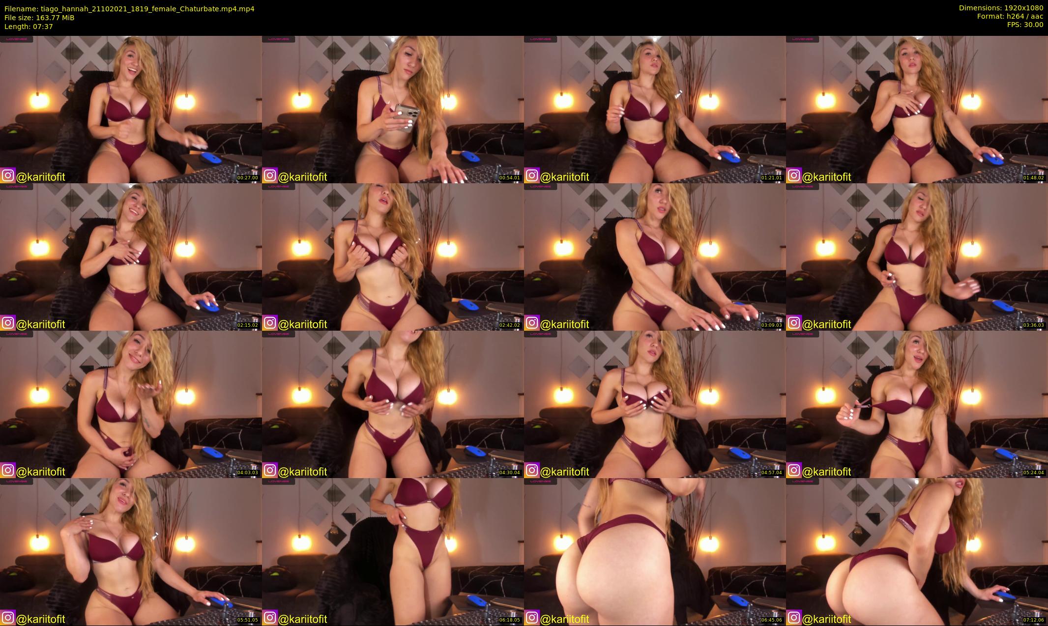 tiago_hannah — 8 minute Chaturbate couple cam show recording, 1080p, Oct 21, 2021