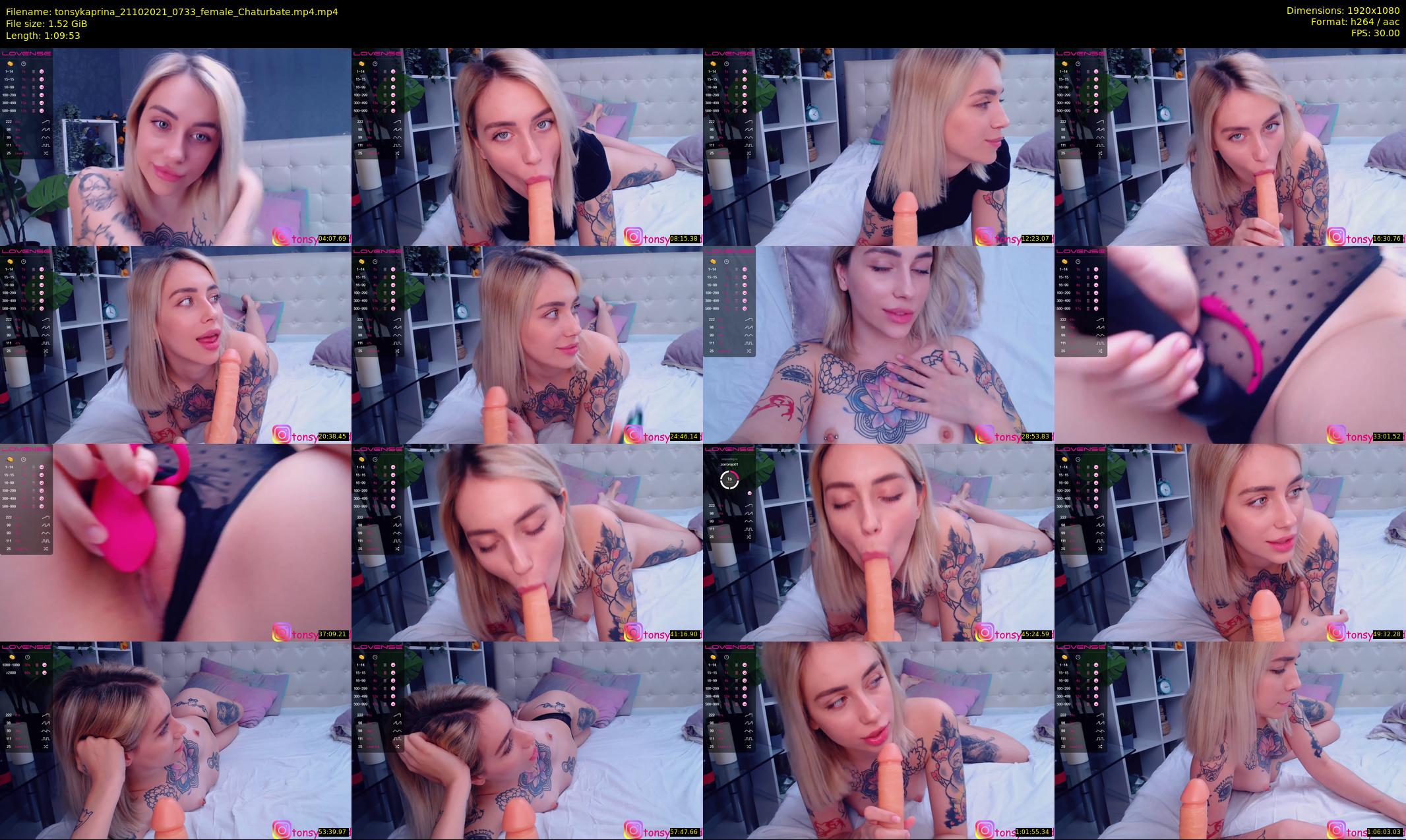 tonsykaprina — 70 minute Chaturbate couple cam show recording, 1080p, Oct 21, 2021