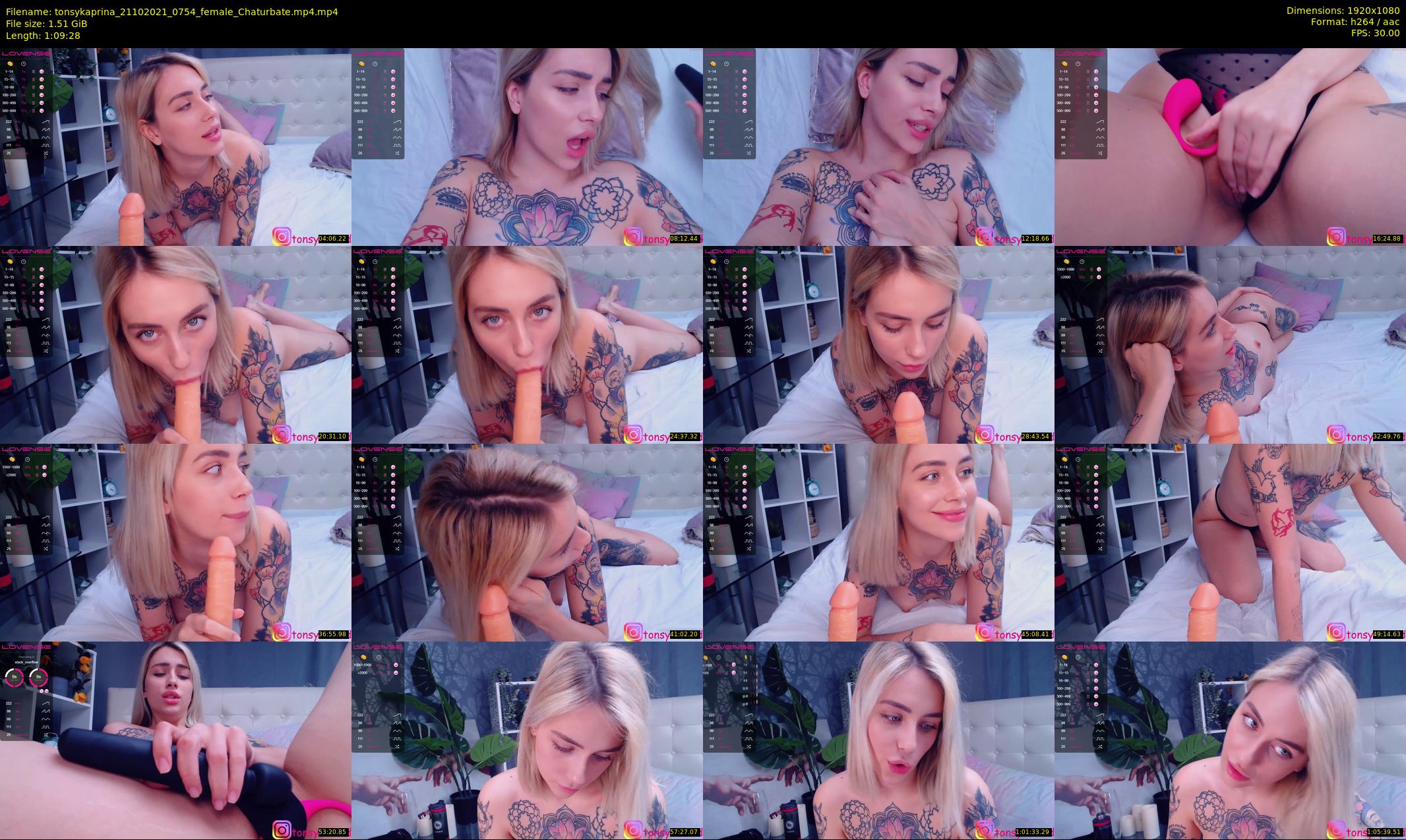 tonsykaprina — 70 minute Chaturbate couple cam show recording, 1080p, Oct 21, 2021