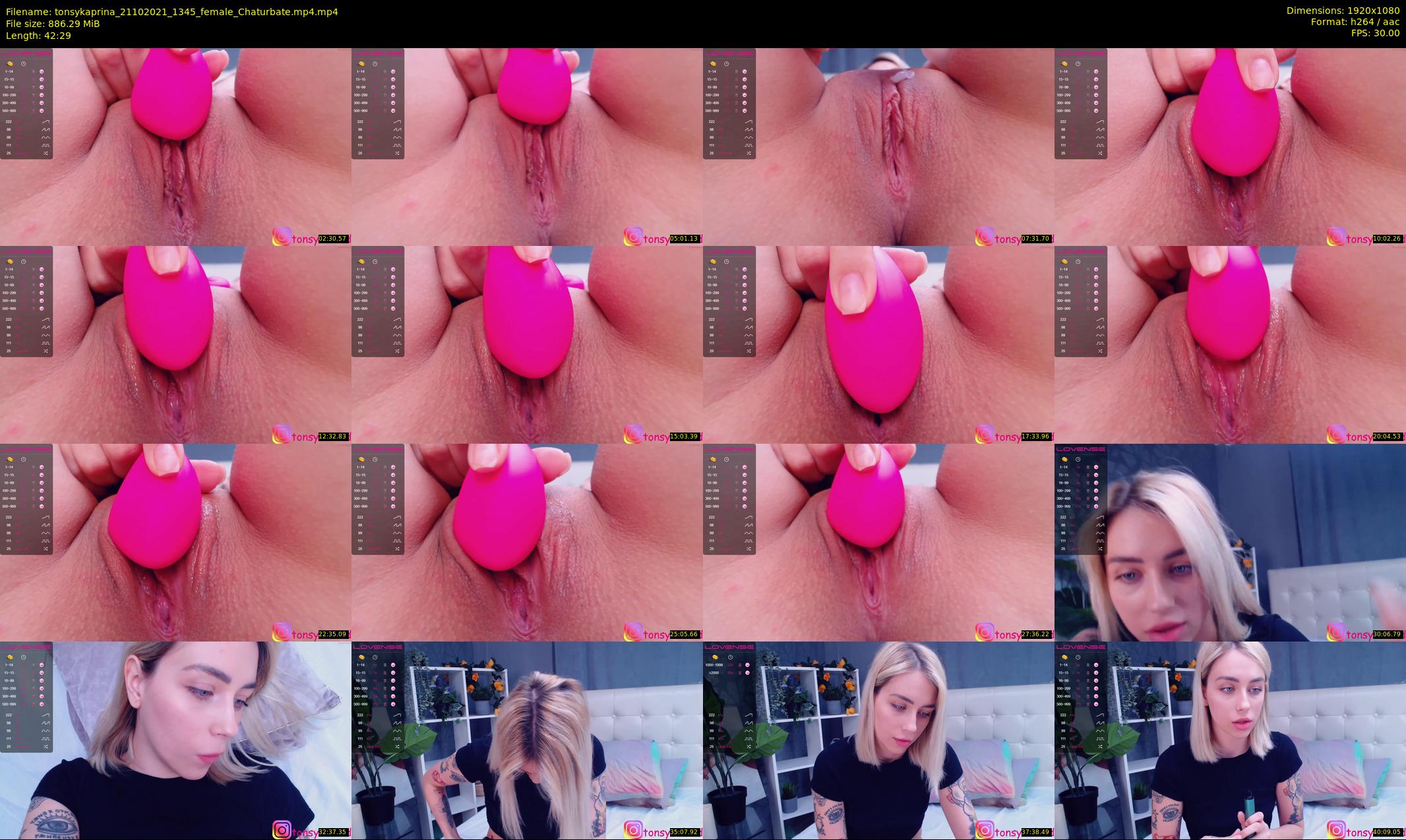 tonsykaprina — 43 minute Chaturbate couple cam show recording, 1080p, Oct 21, 2021
