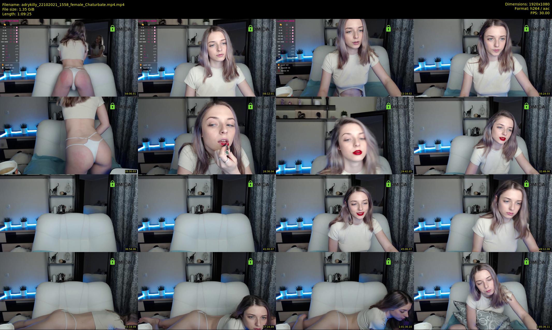 adrykilly — 70 minute Chaturbate female cam show recording, 1080p, Oct 22, 2021