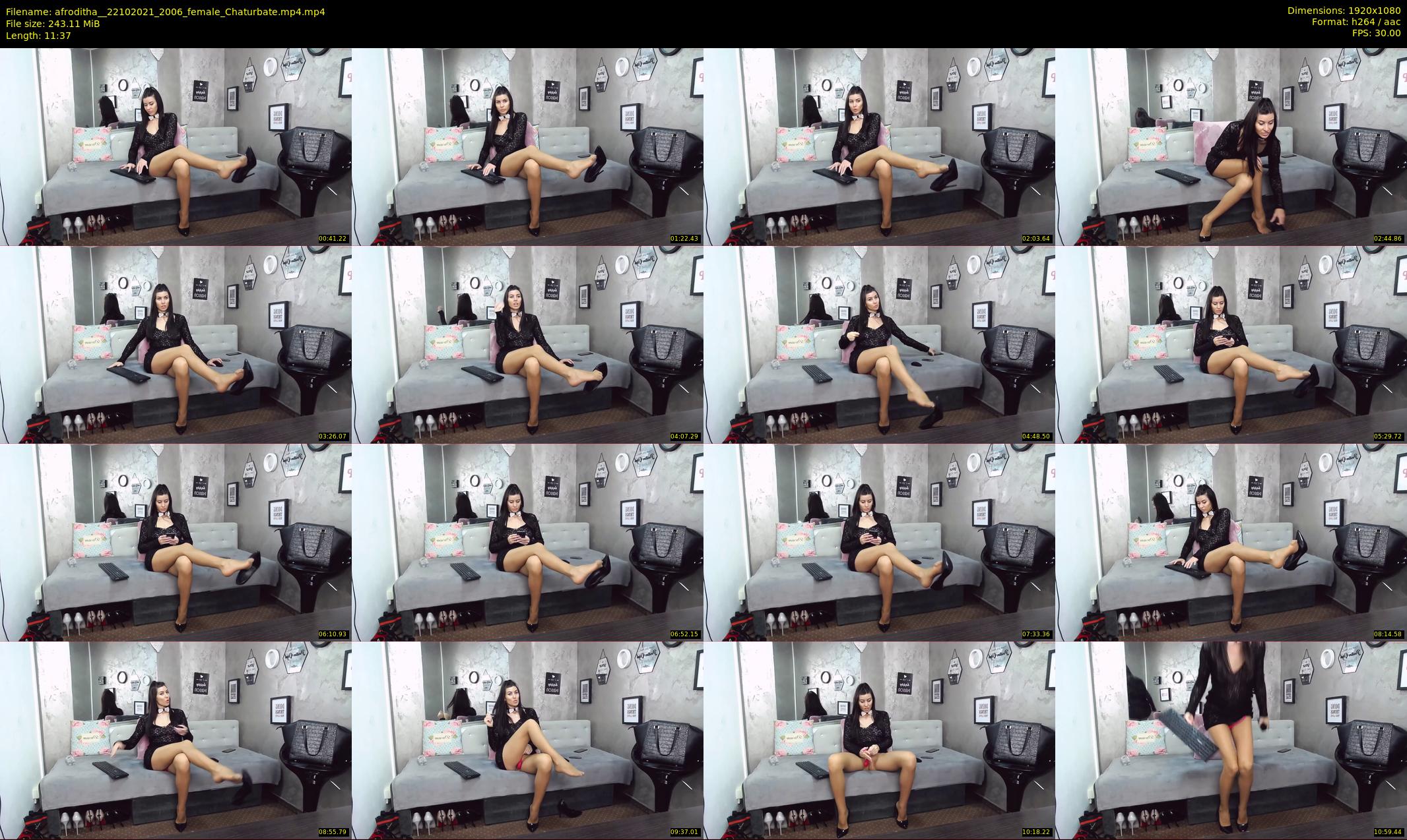 afroditha_ — 12 minute Chaturbate female cam show recording, 1080p, Oct 22, 2021