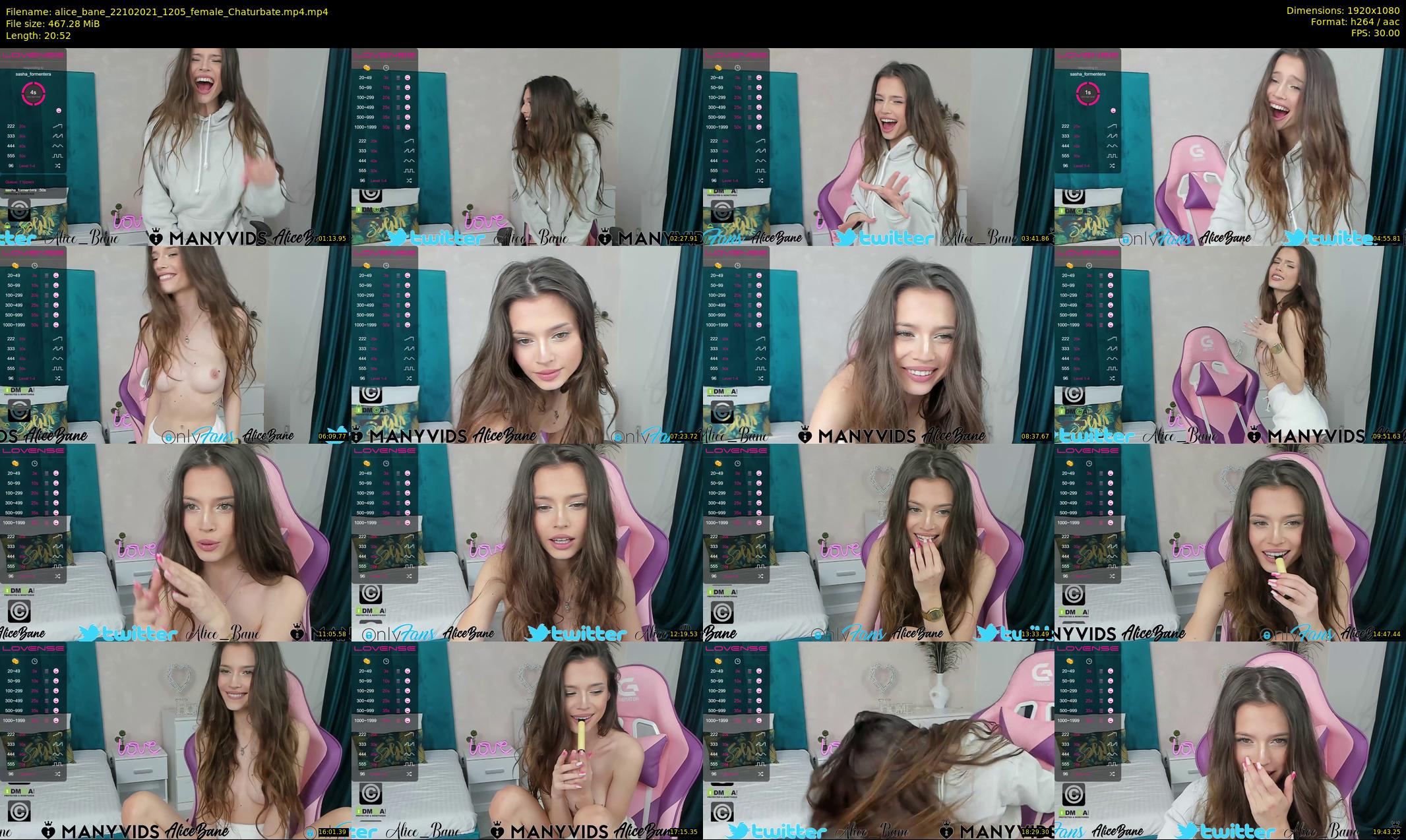 alice_bane — 21 minute Chaturbate female cam show recording, 1080p, Oct 22, 2021