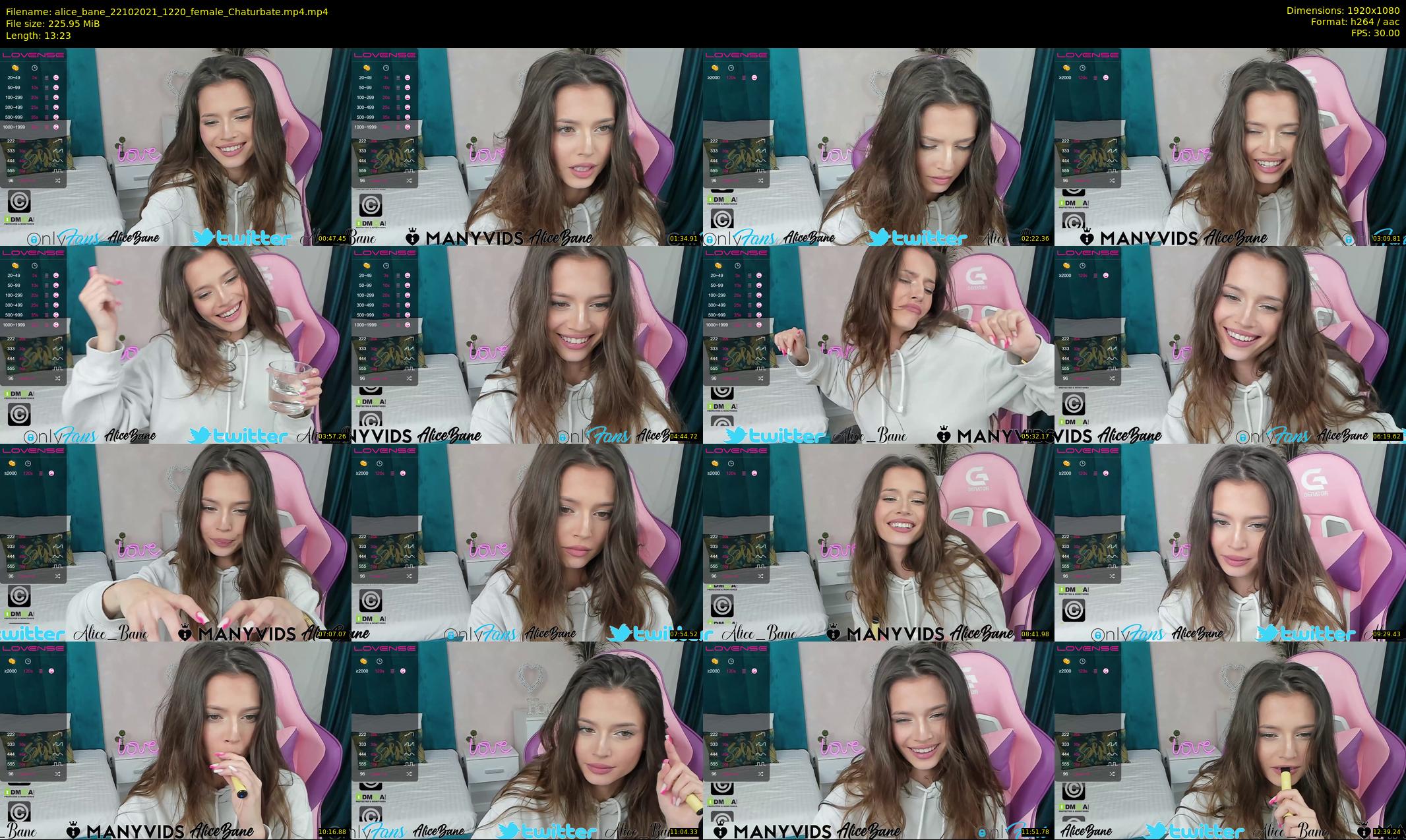 alice_bane — 14 minute Chaturbate female cam show recording, 1080p, Oct 22, 2021