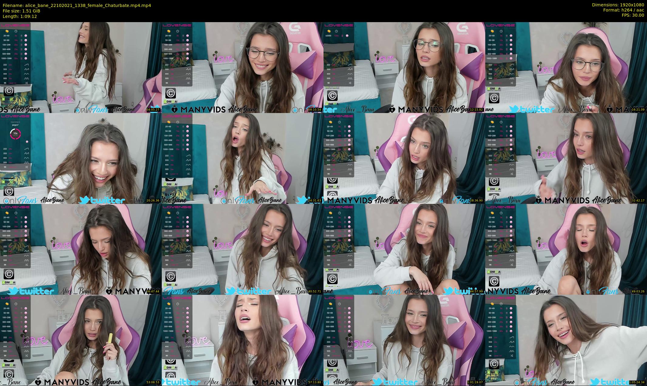 alice_bane — 70 minute Chaturbate female cam show recording, 1080p, Oct 22, 2021