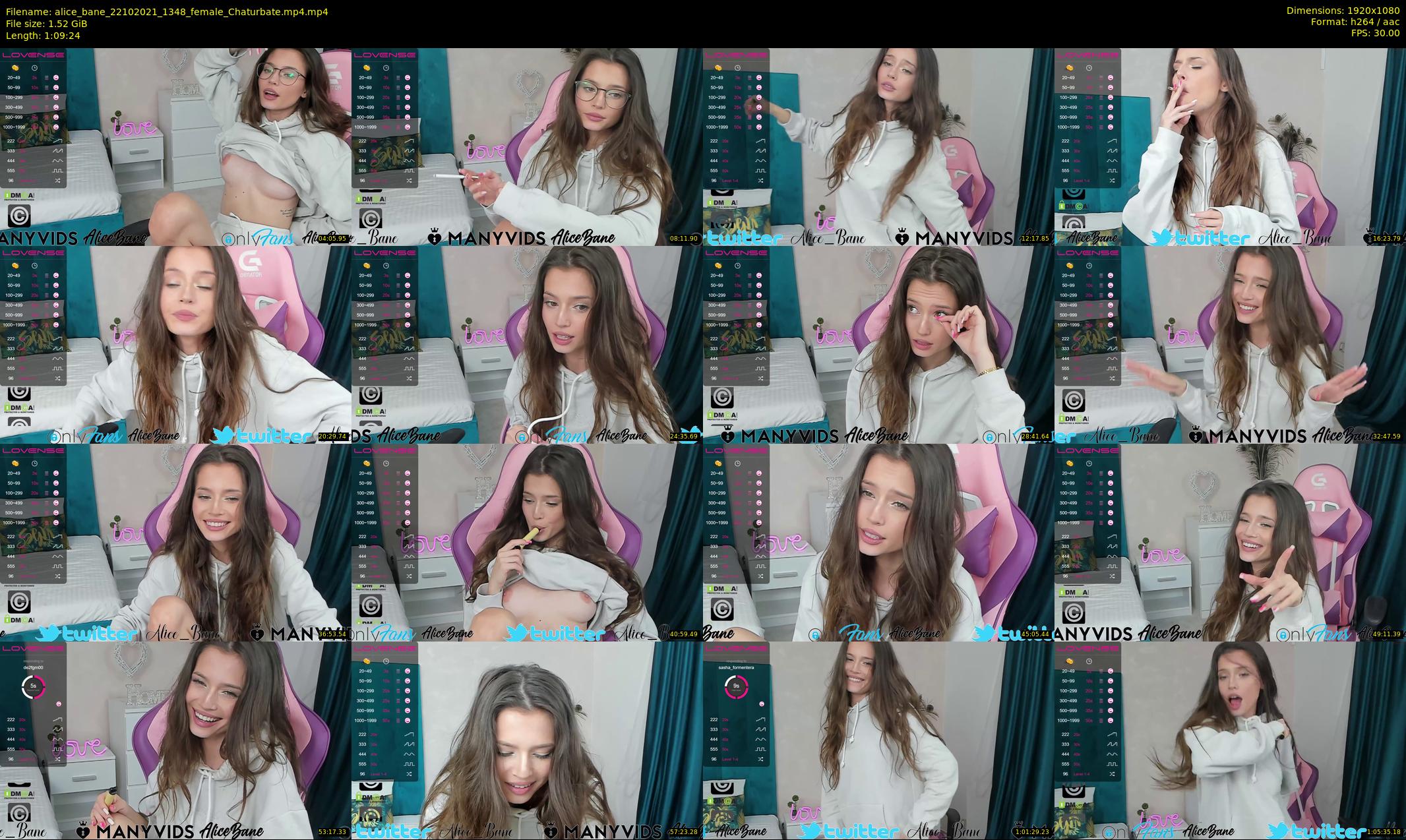 alice_bane — 70 minute Chaturbate female cam show recording, 1080p, Oct 22, 2021
