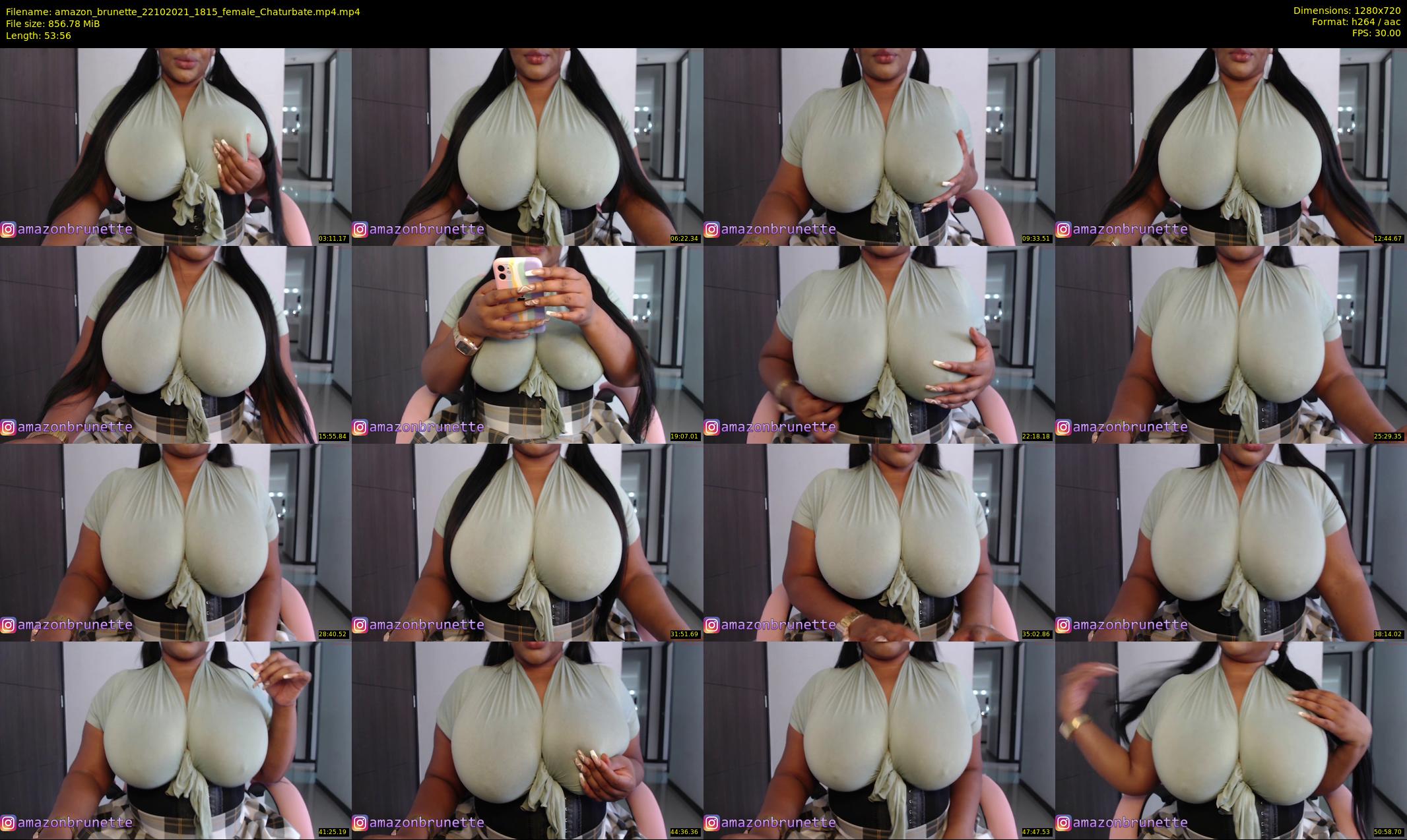 amazon_brunette — 54 minute Chaturbate female cam show recording, 720p, Oct 22, 2021