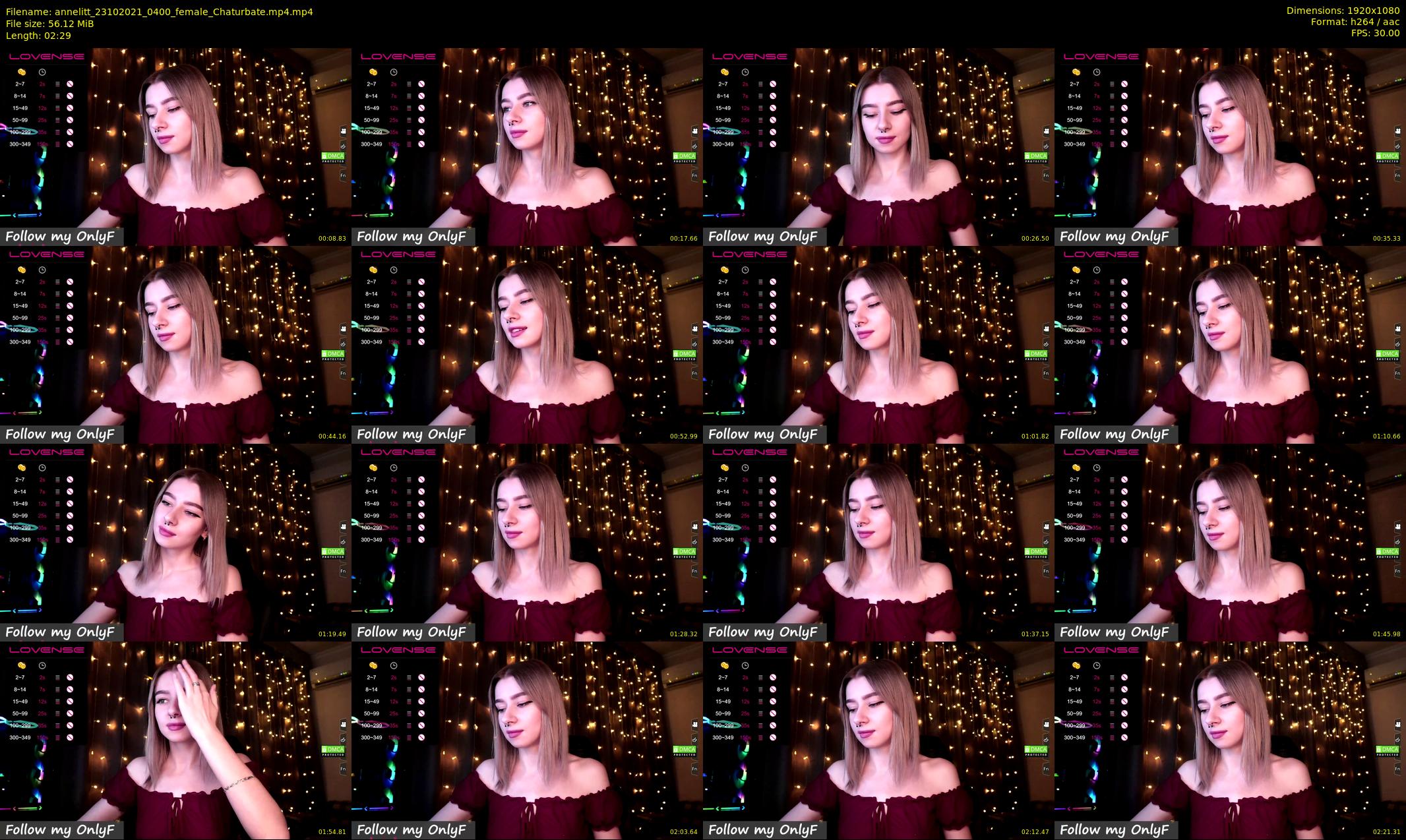 annelitt — 3 minute Chaturbate female cam show recording, 1080p, Oct 23, 2021