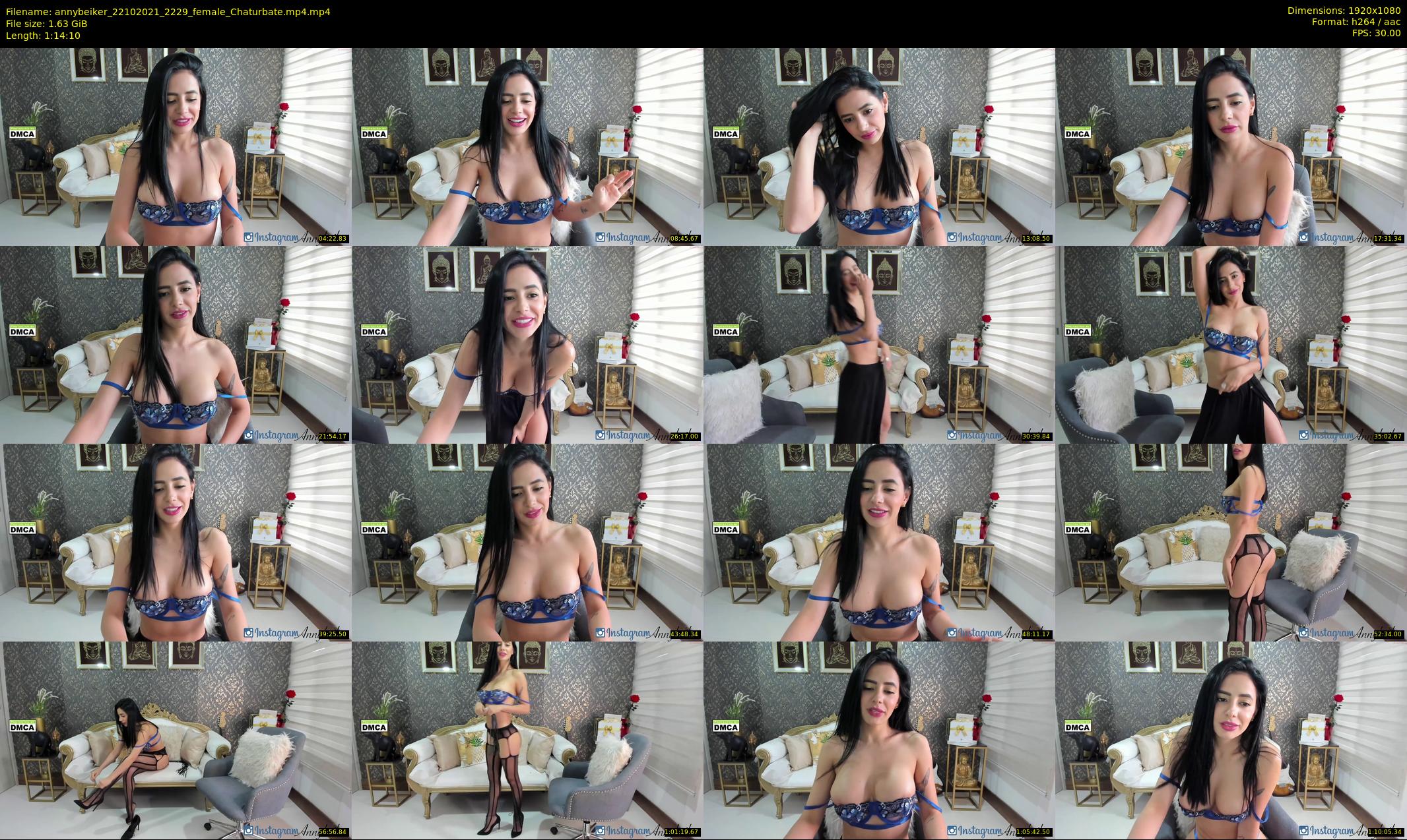 annybeiker — 75 minute Chaturbate female cam show recording, 1080p, Oct 22, 2021