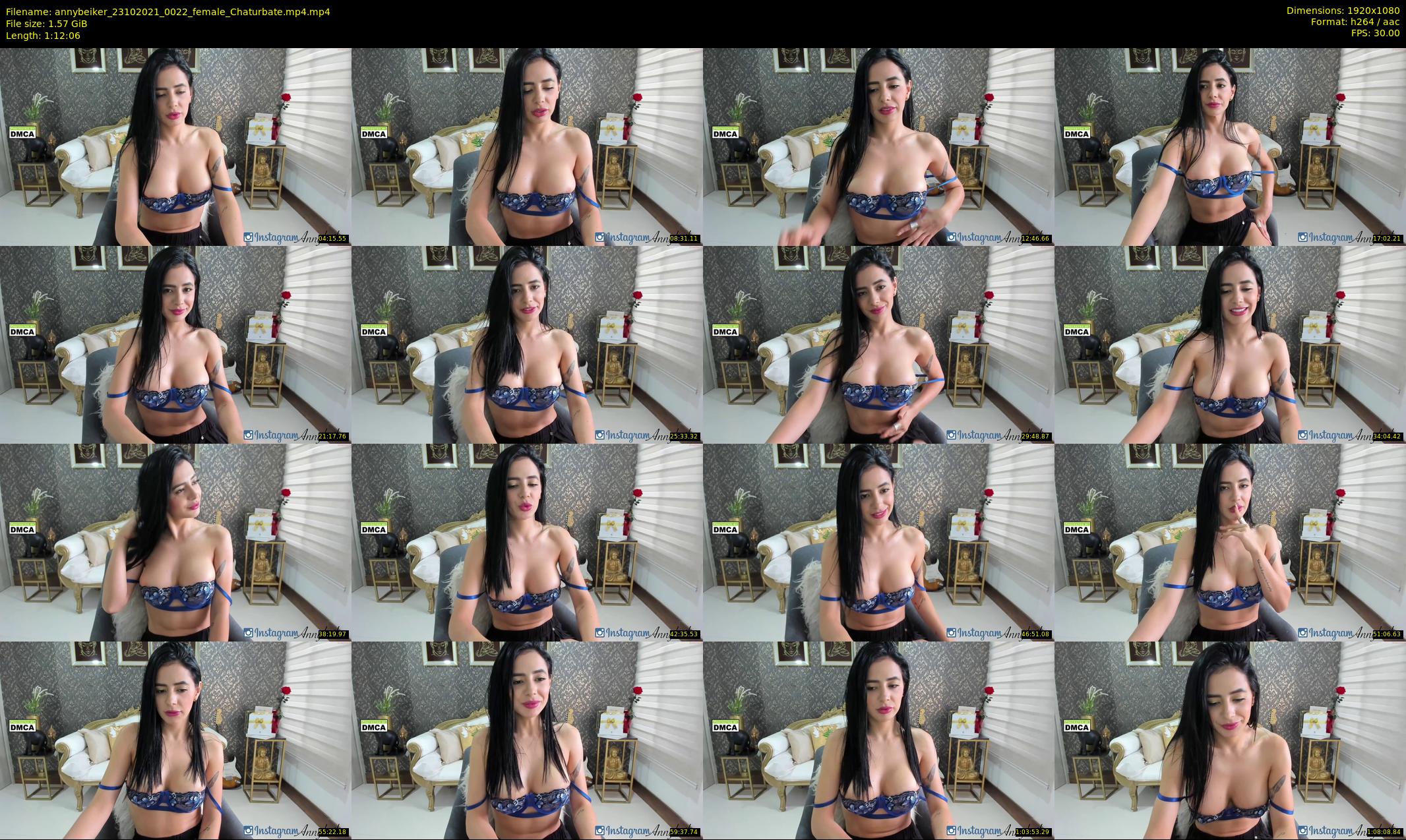 annybeiker — 73 minute Chaturbate female cam show recording, 1080p, Oct 23, 2021